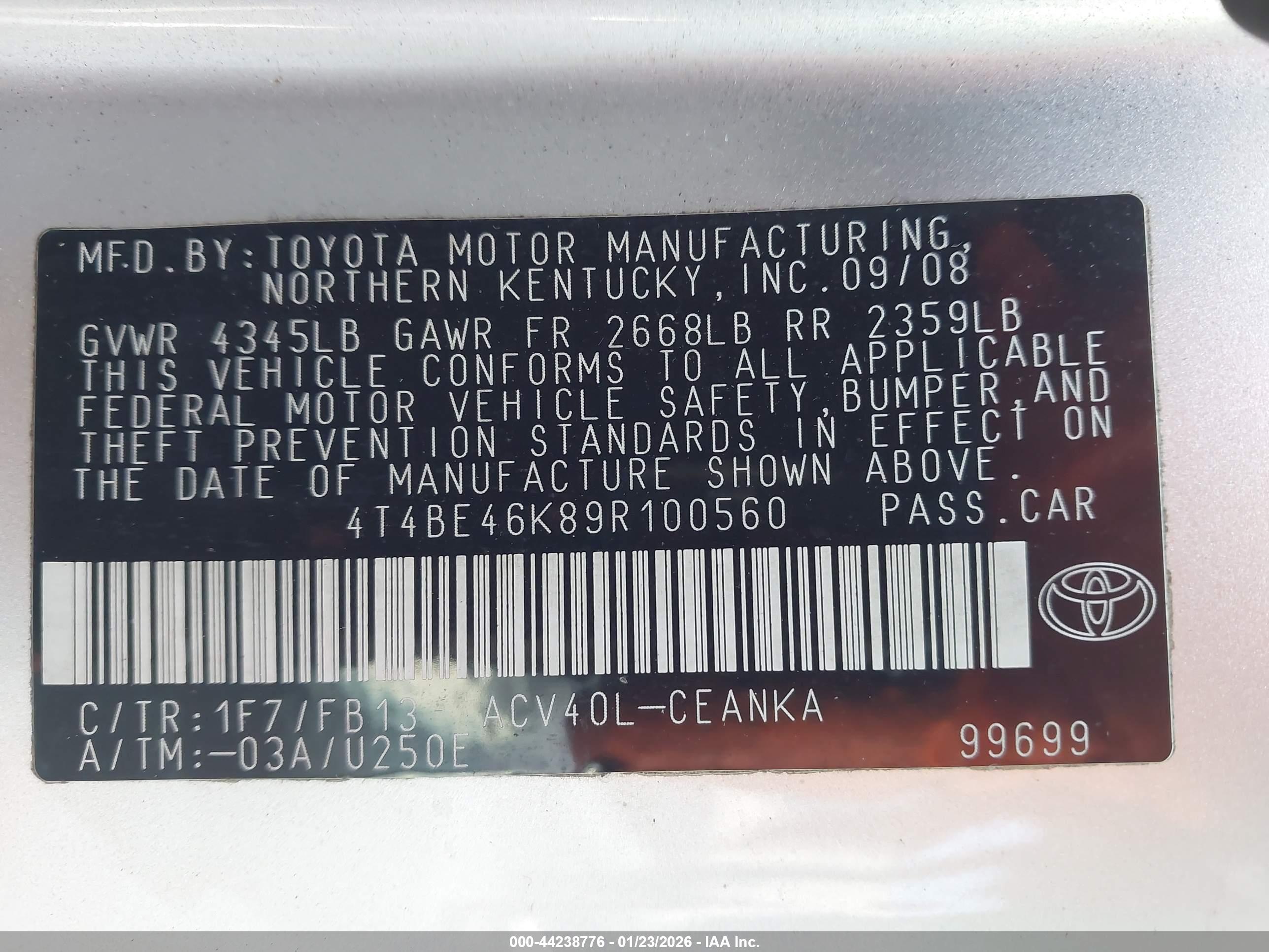TOYOTA CAMRY image 9