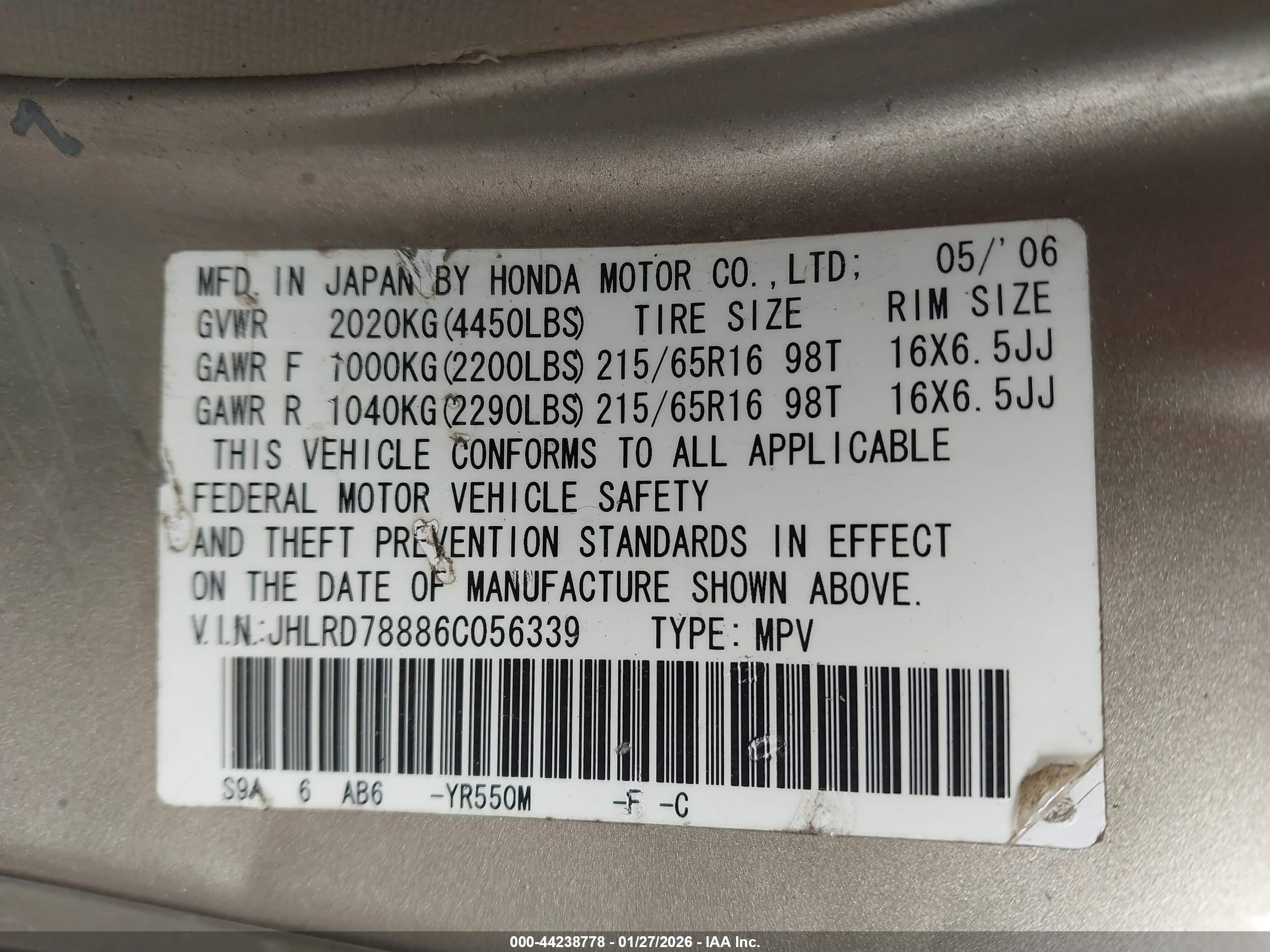 HONDA CR-V image 9