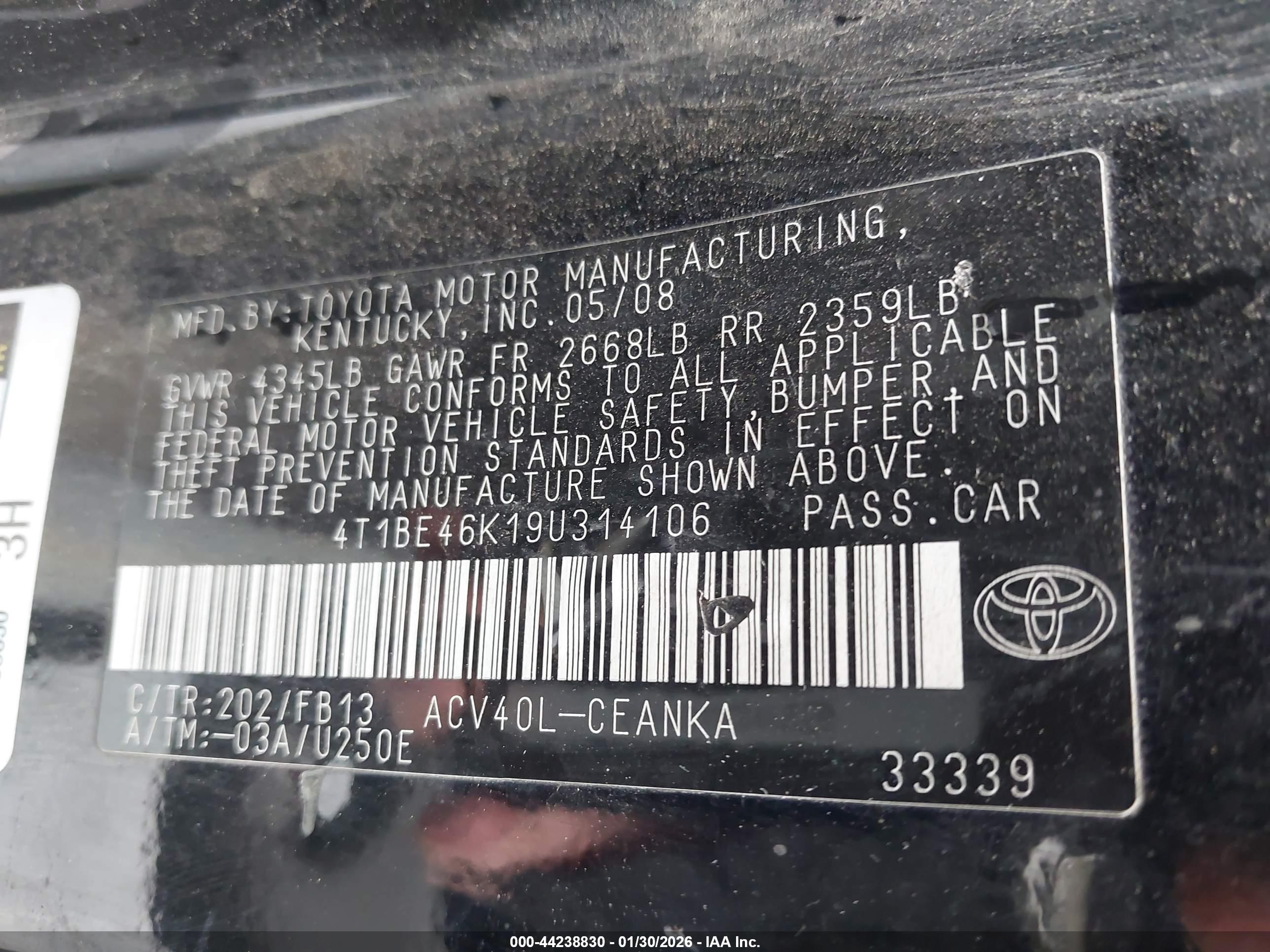 TOYOTA CAMRY image 9