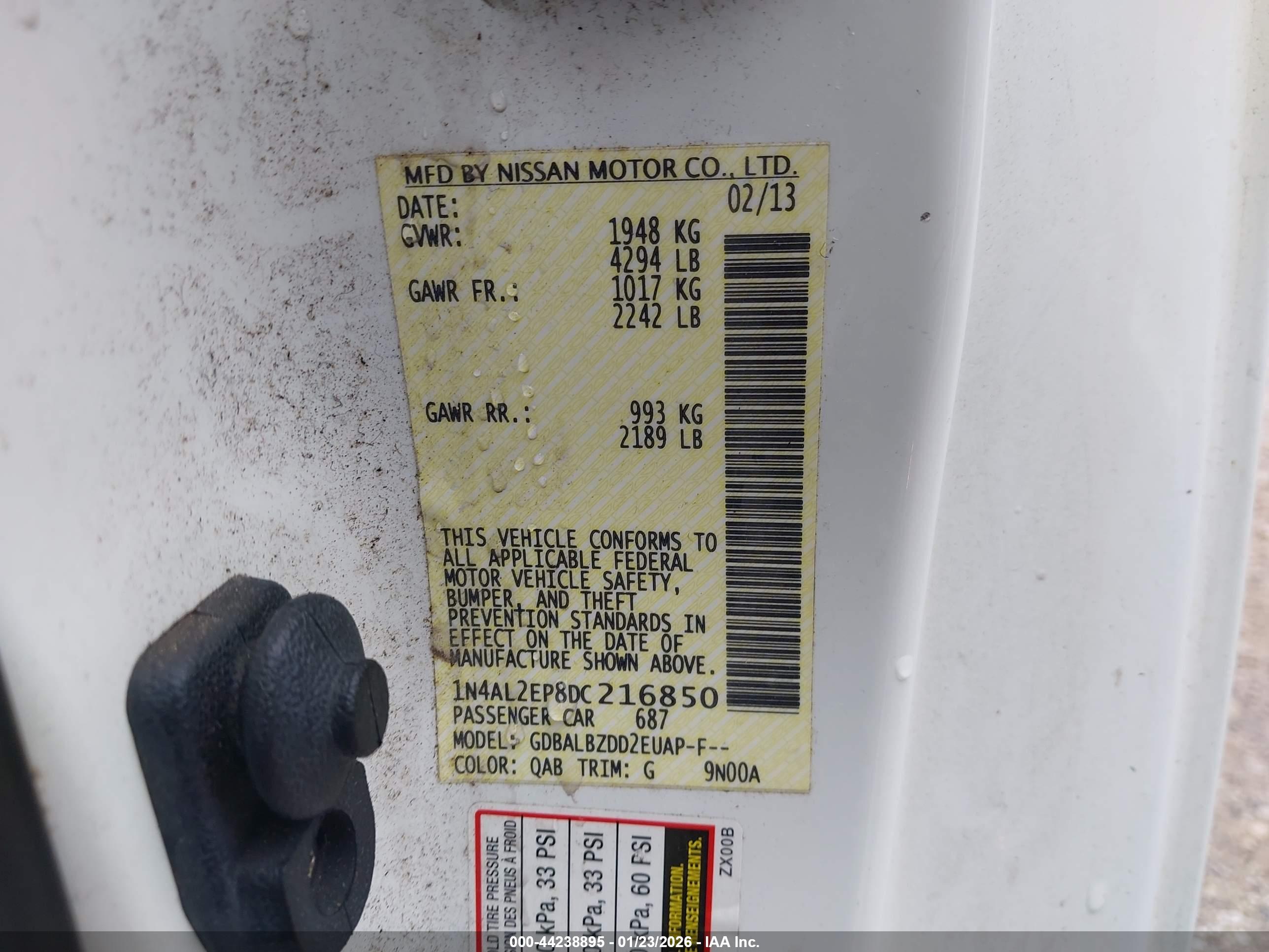 NISSAN ALTIMA image 9