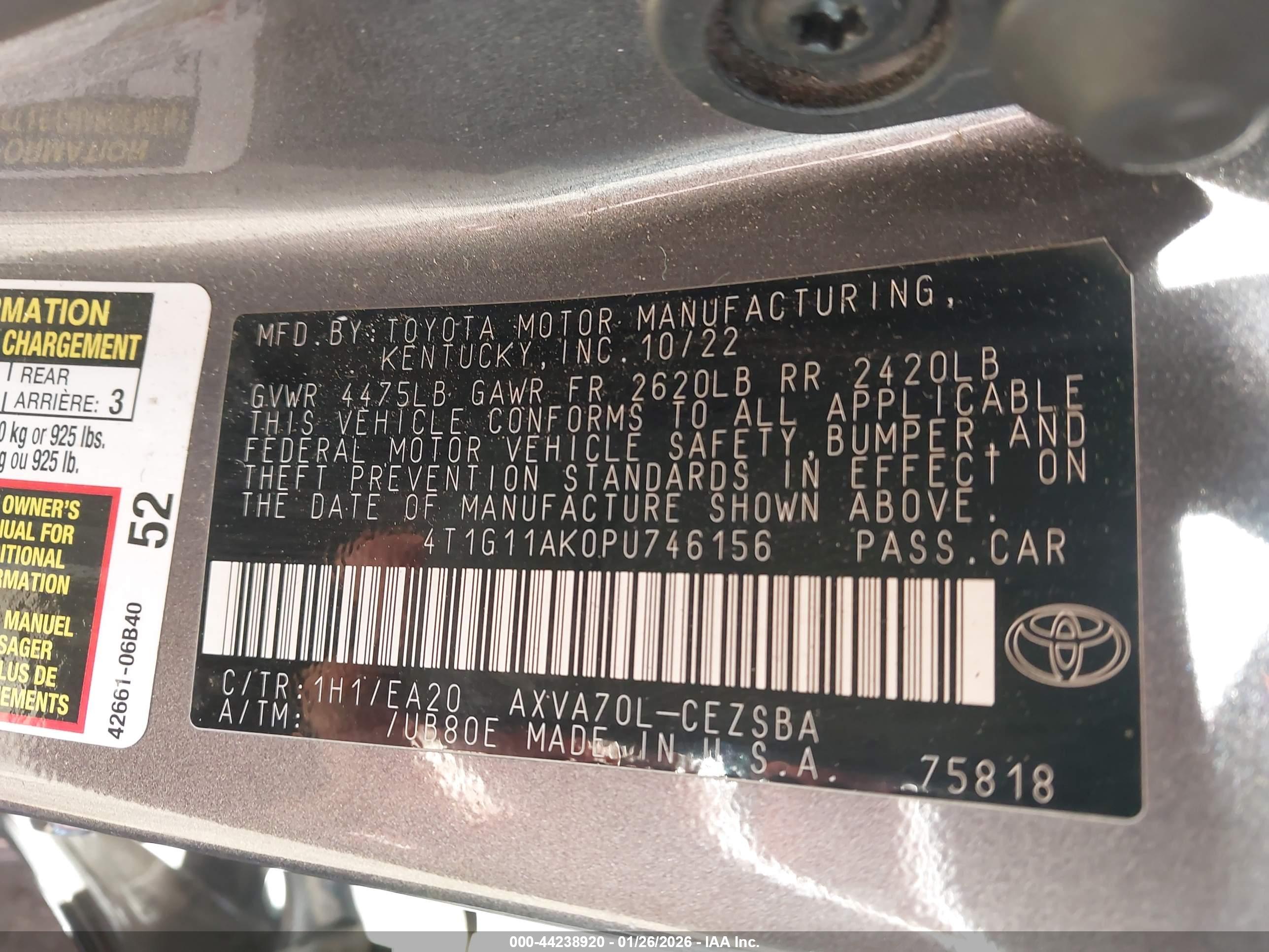 TOYOTA CAMRY image 9