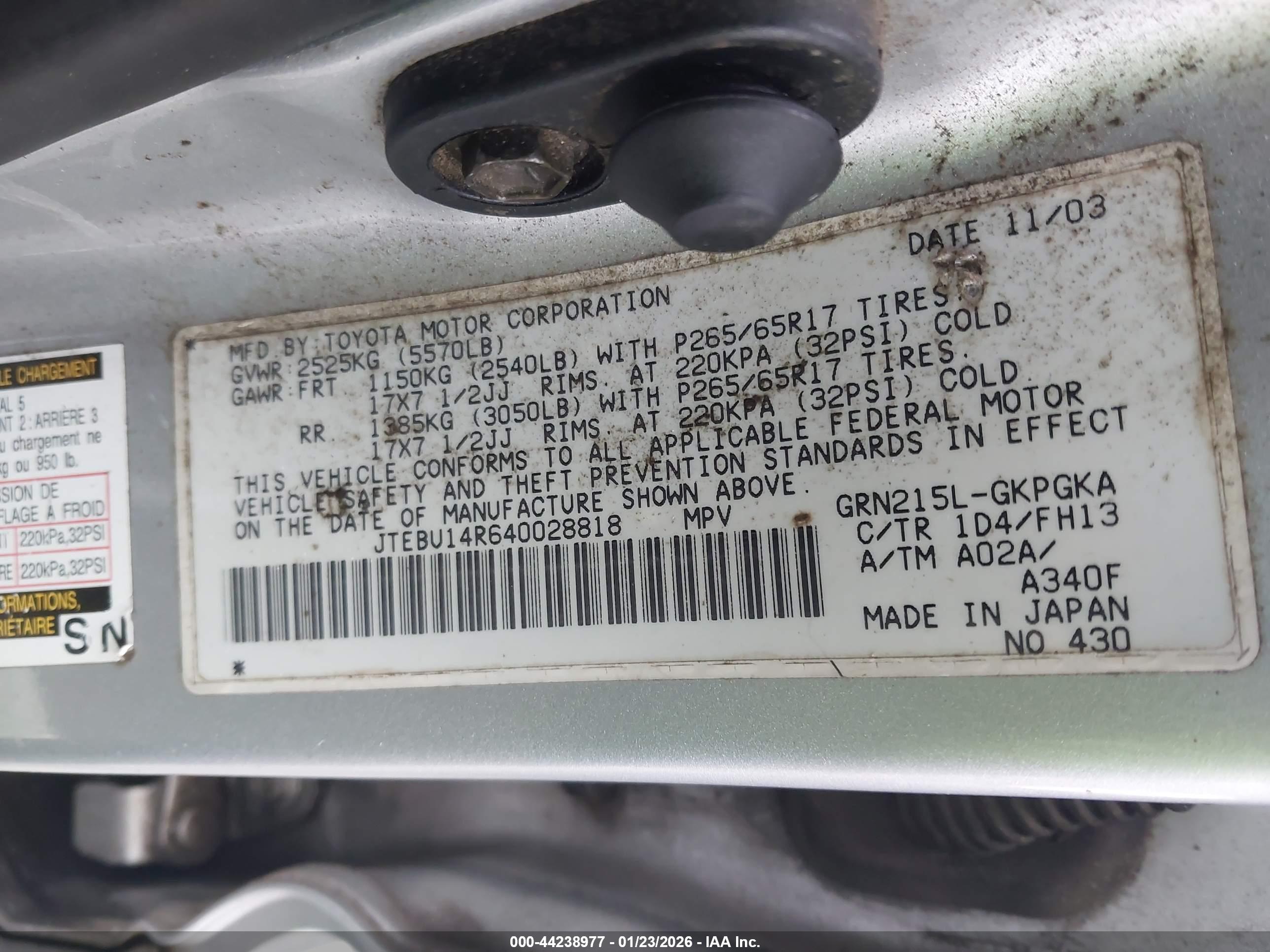 TOYOTA 4RUNNER image 9