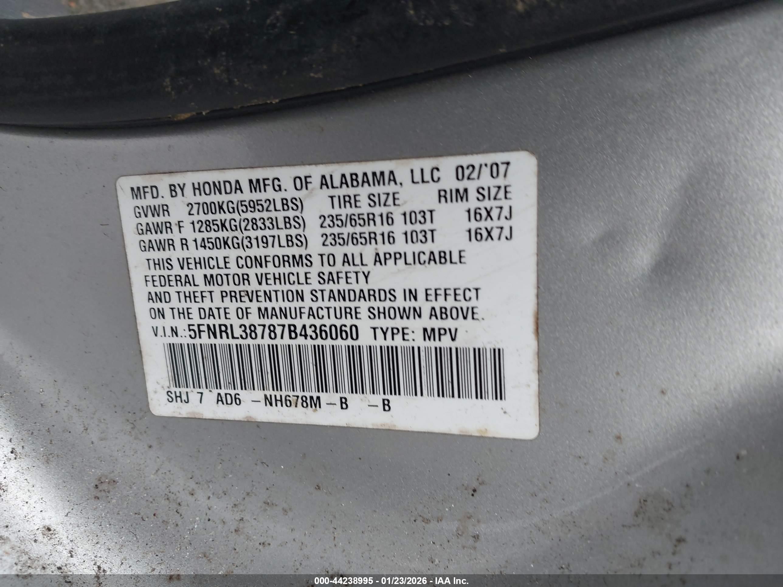 HONDA ODYSSEY image 9