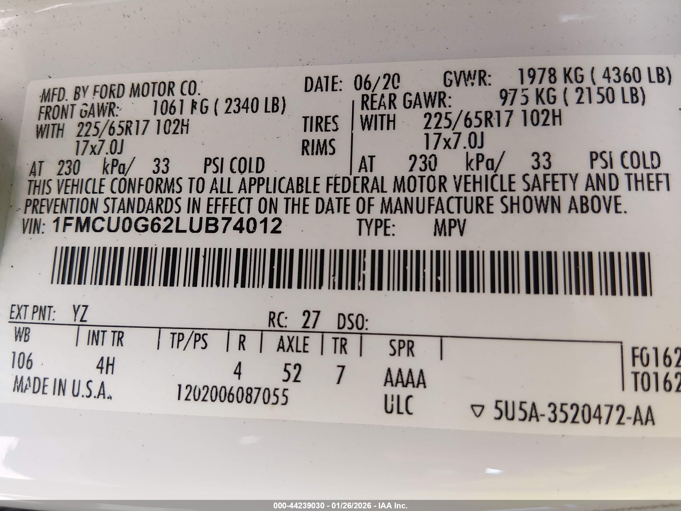 FORD ESCAPE image 9