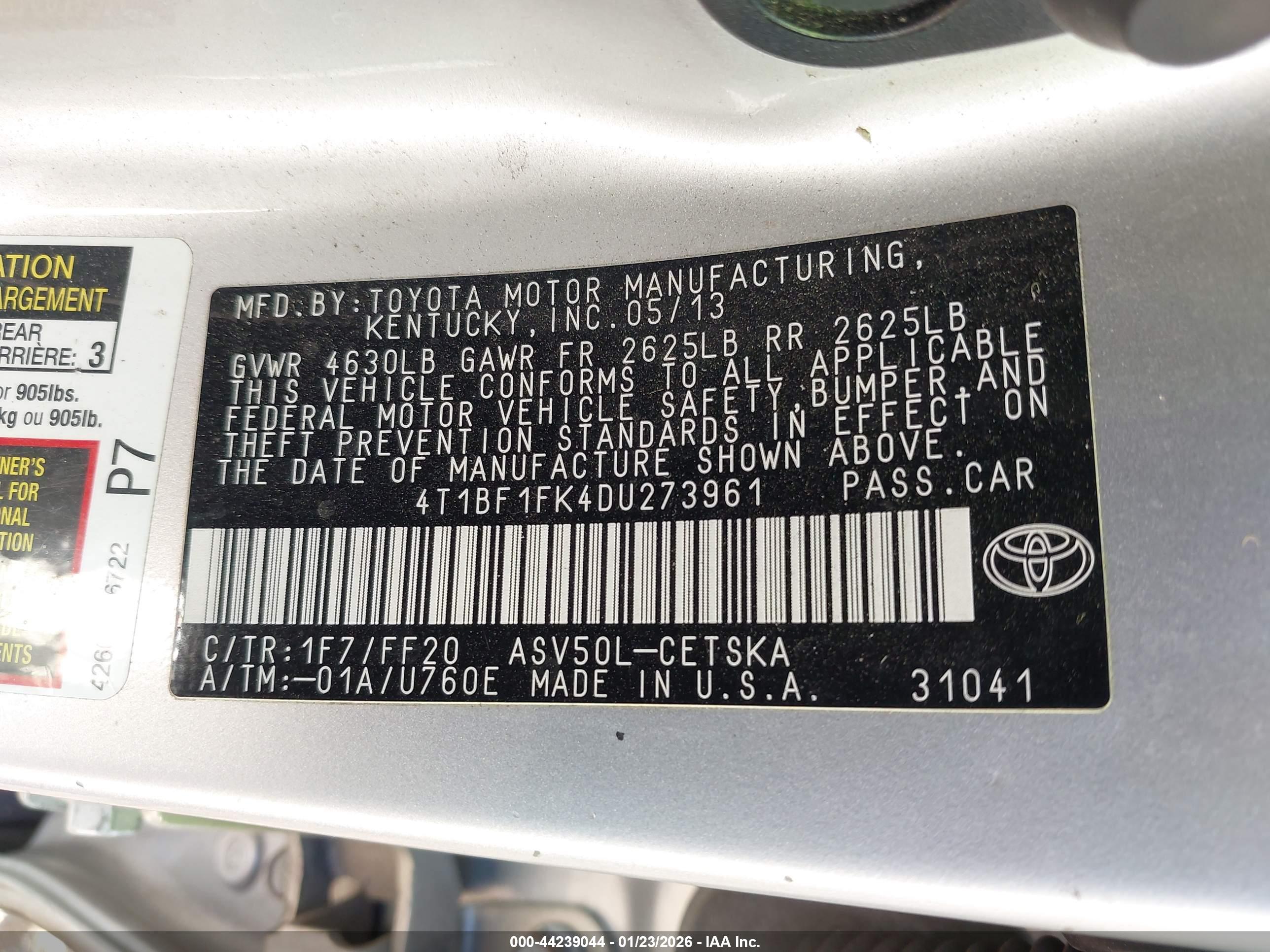 TOYOTA CAMRY image 9