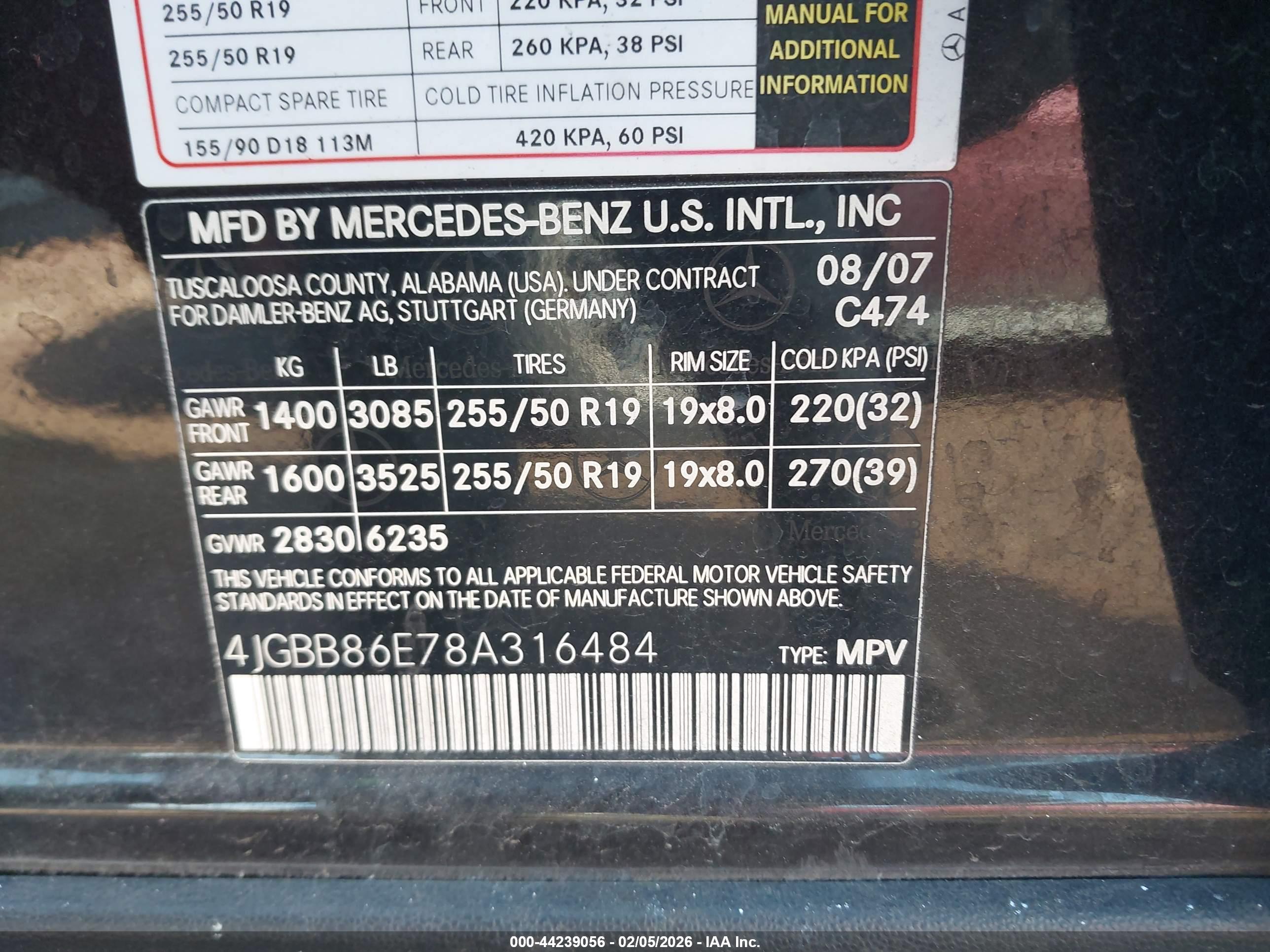 MERCEDES-BENZ ML image 9