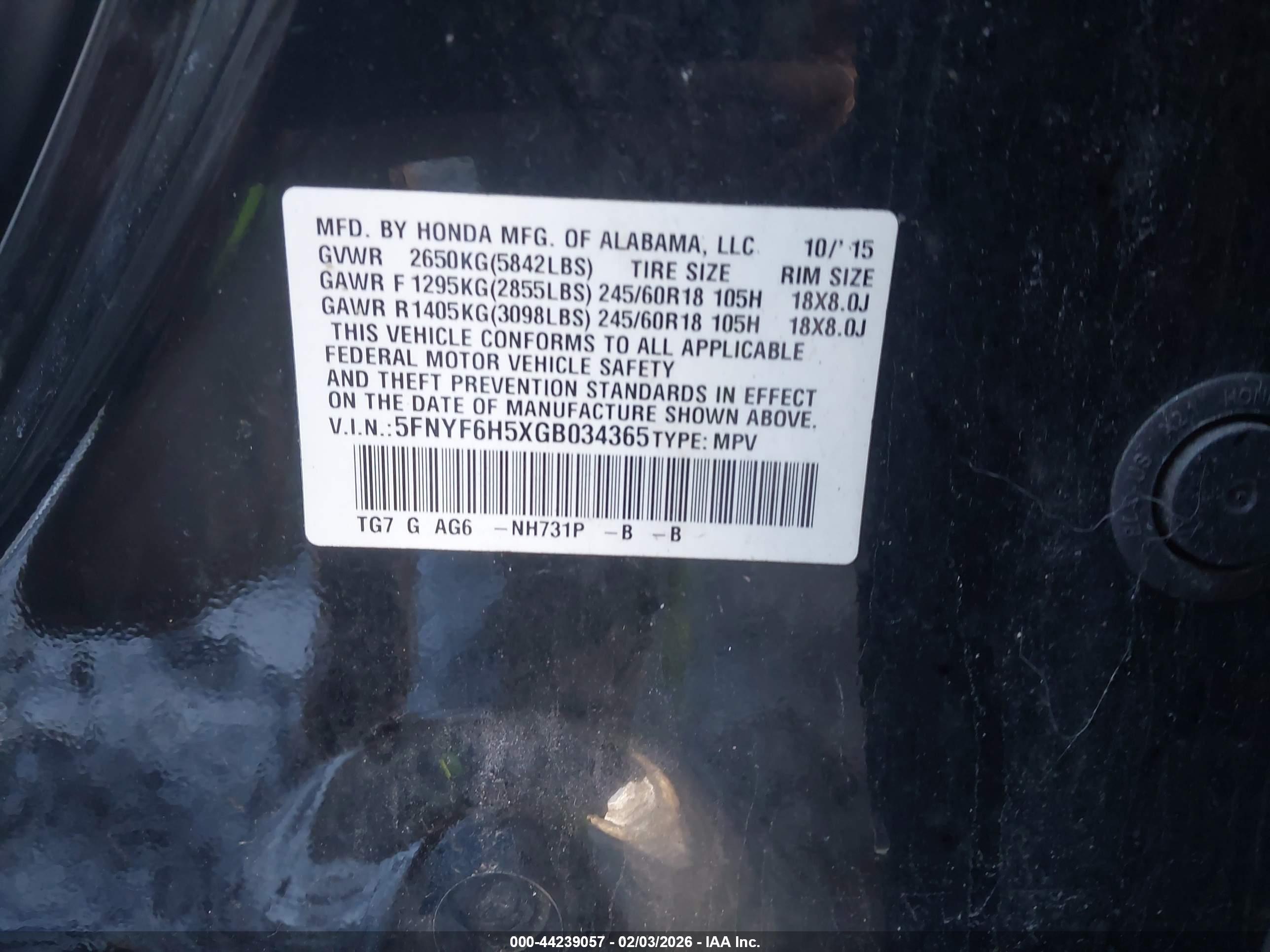 HONDA PILOT image 9