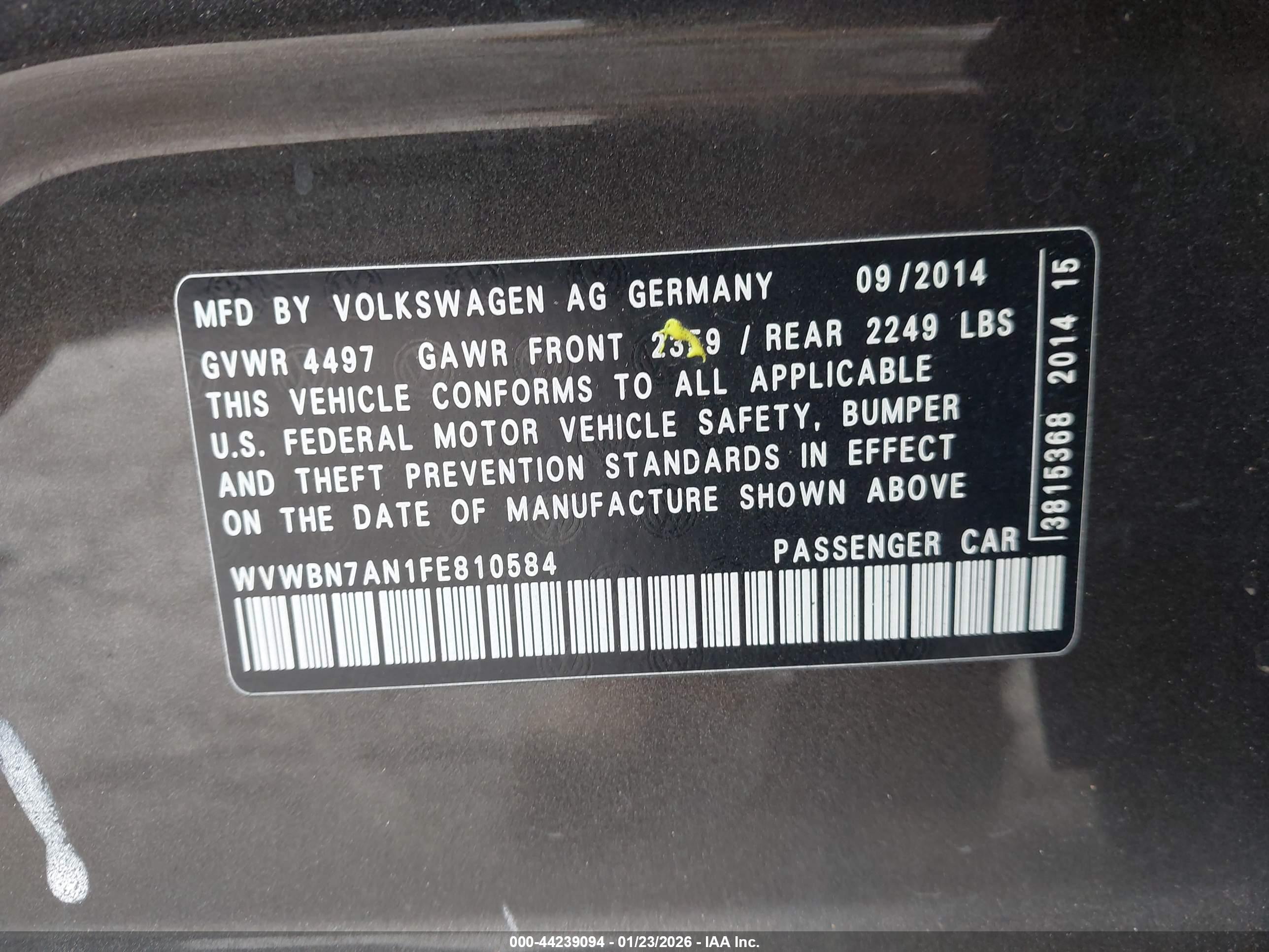 VOLKSWAGEN CC image 9
