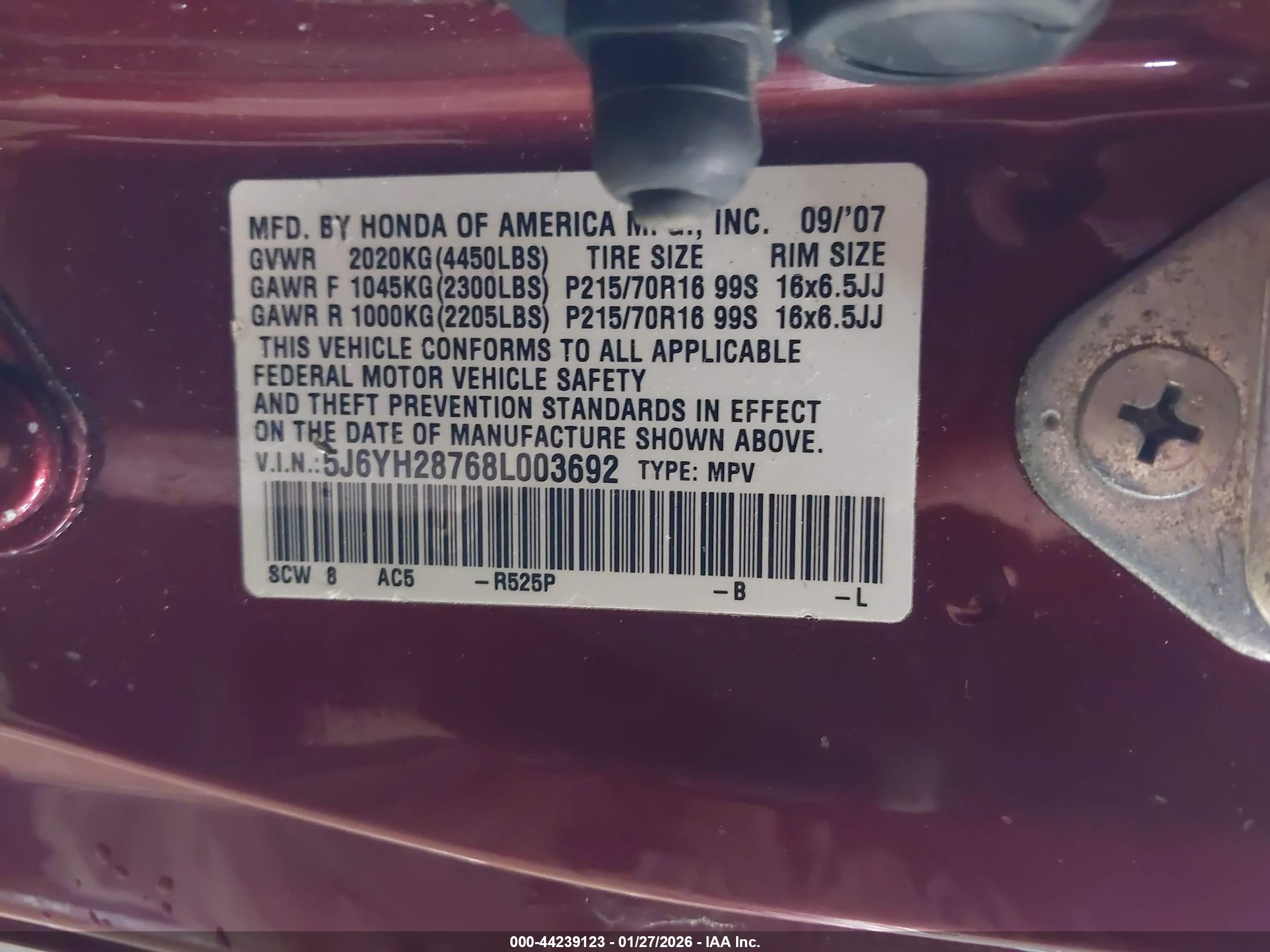 HONDA ELEMENT image 9