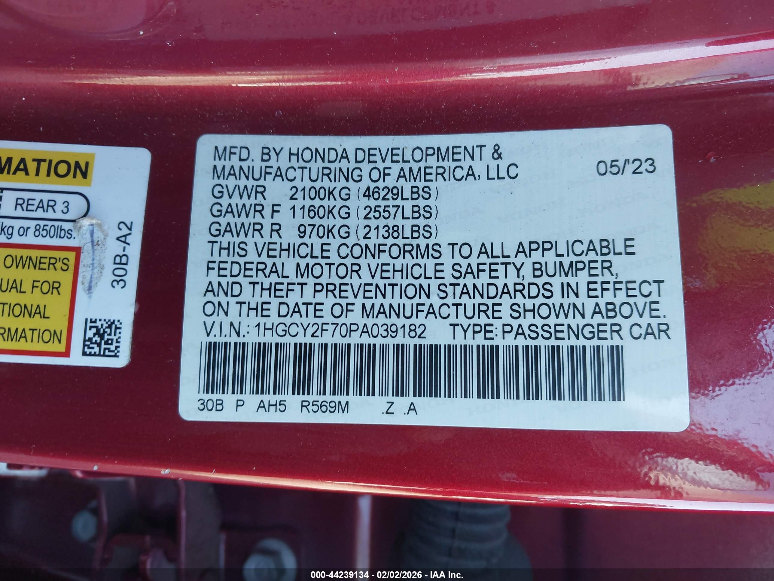 HONDA ACCORD image 9