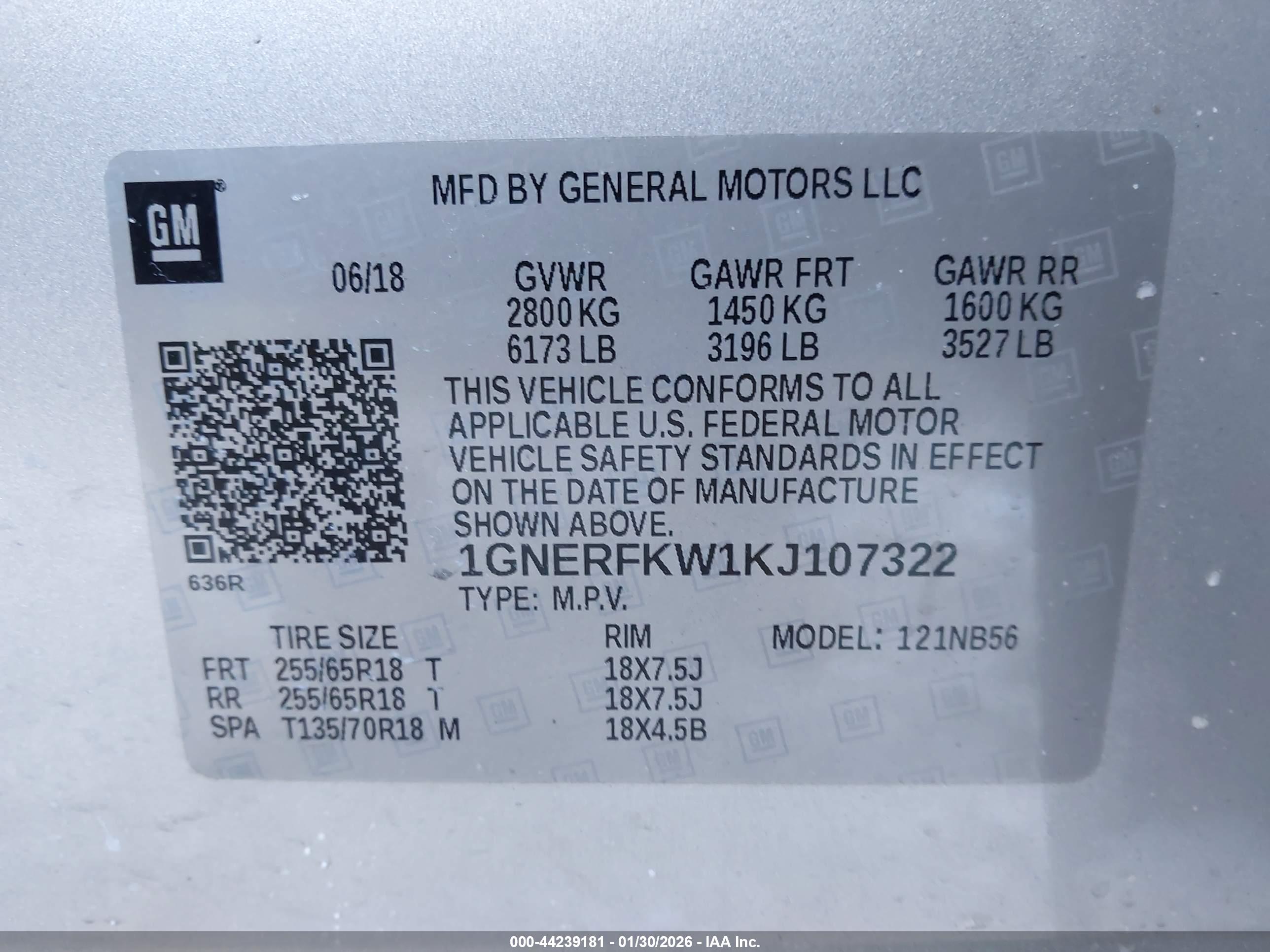 CHEVROLET TRAVERSE image 9