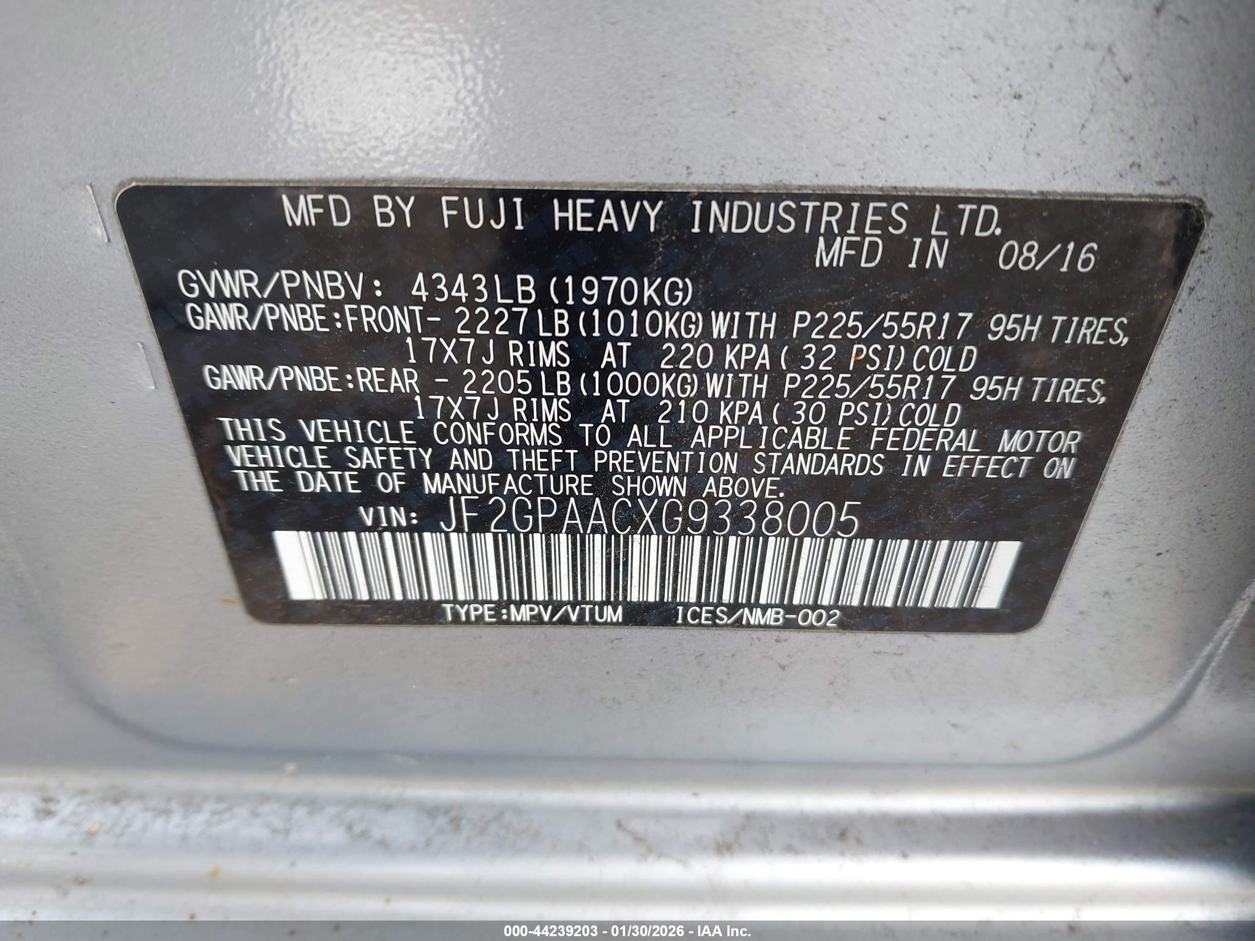 SUBARU CROSSTREK image 9