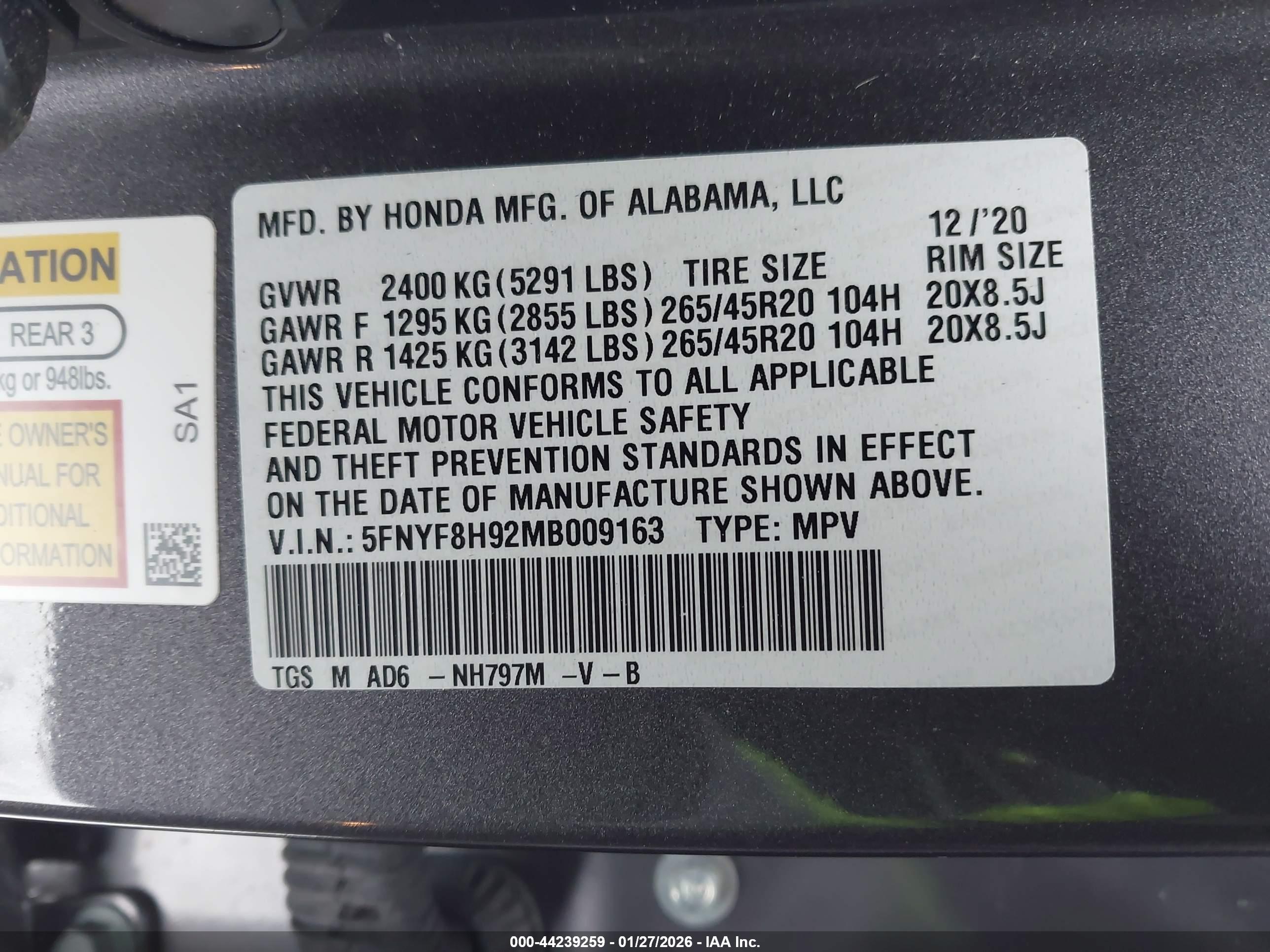 HONDA PASSPORT image 9