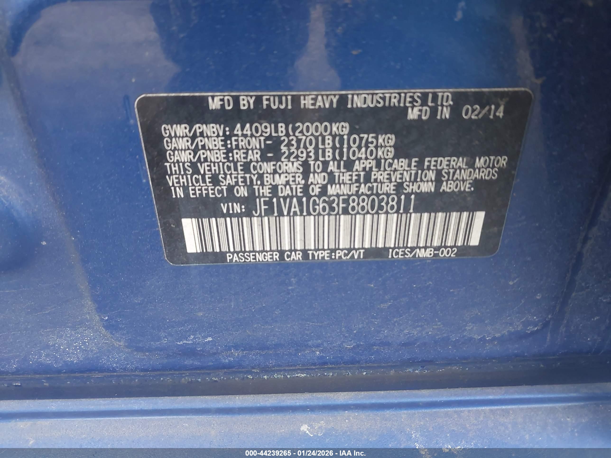 SUBARU WRX image 9