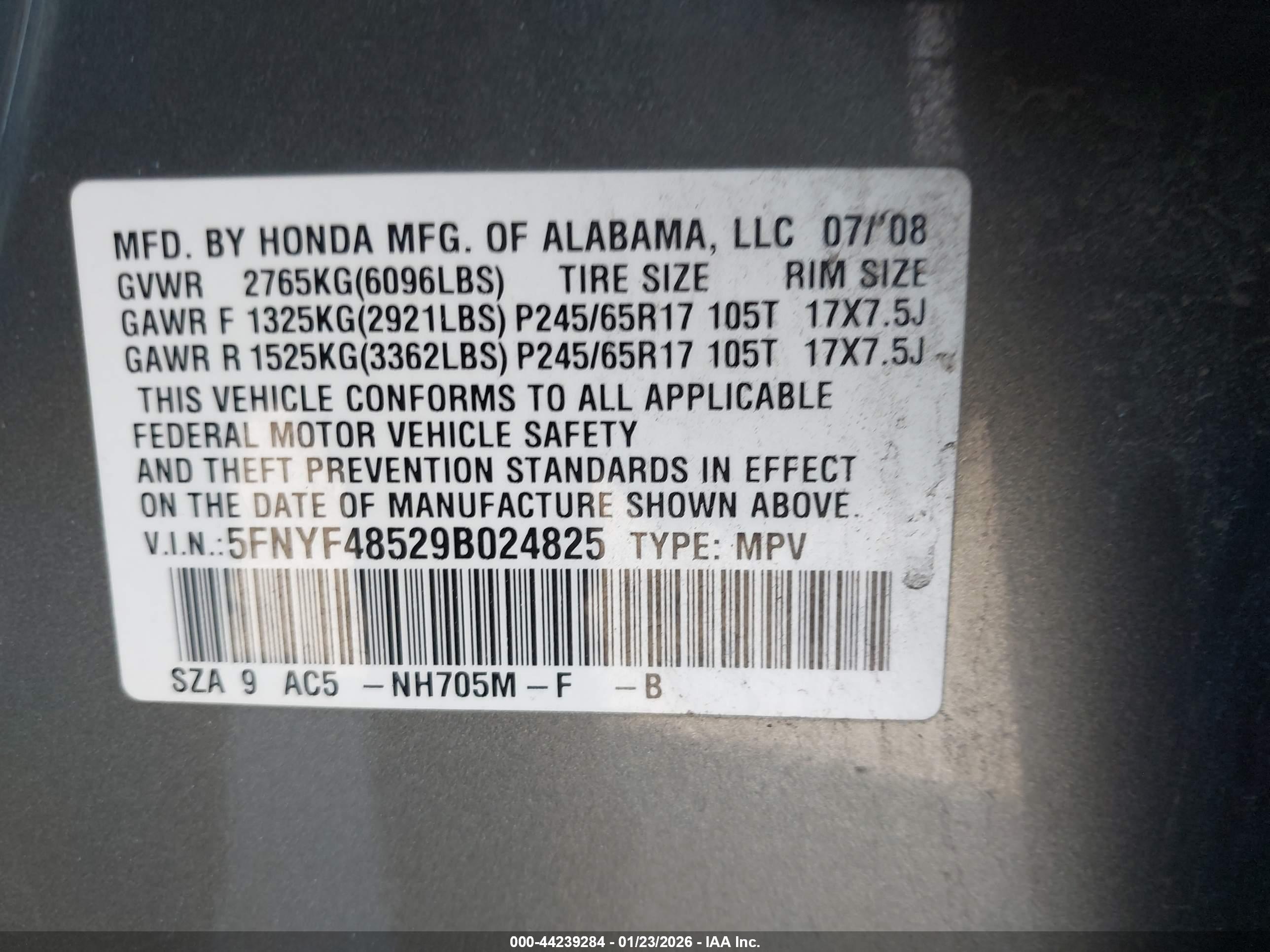 HONDA PILOT image 9