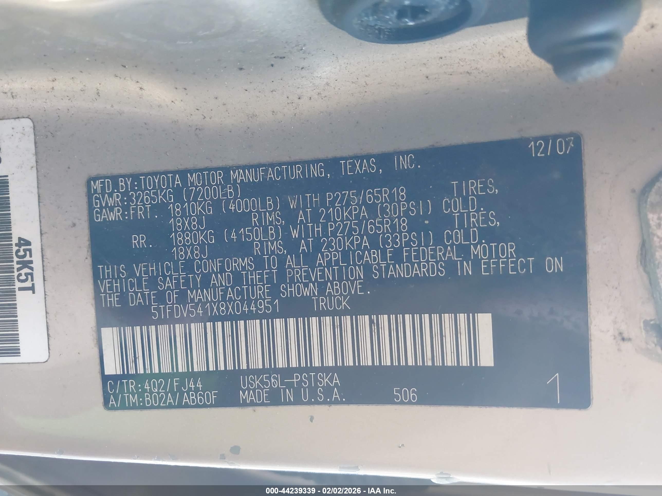 TOYOTA TUNDRA image 9