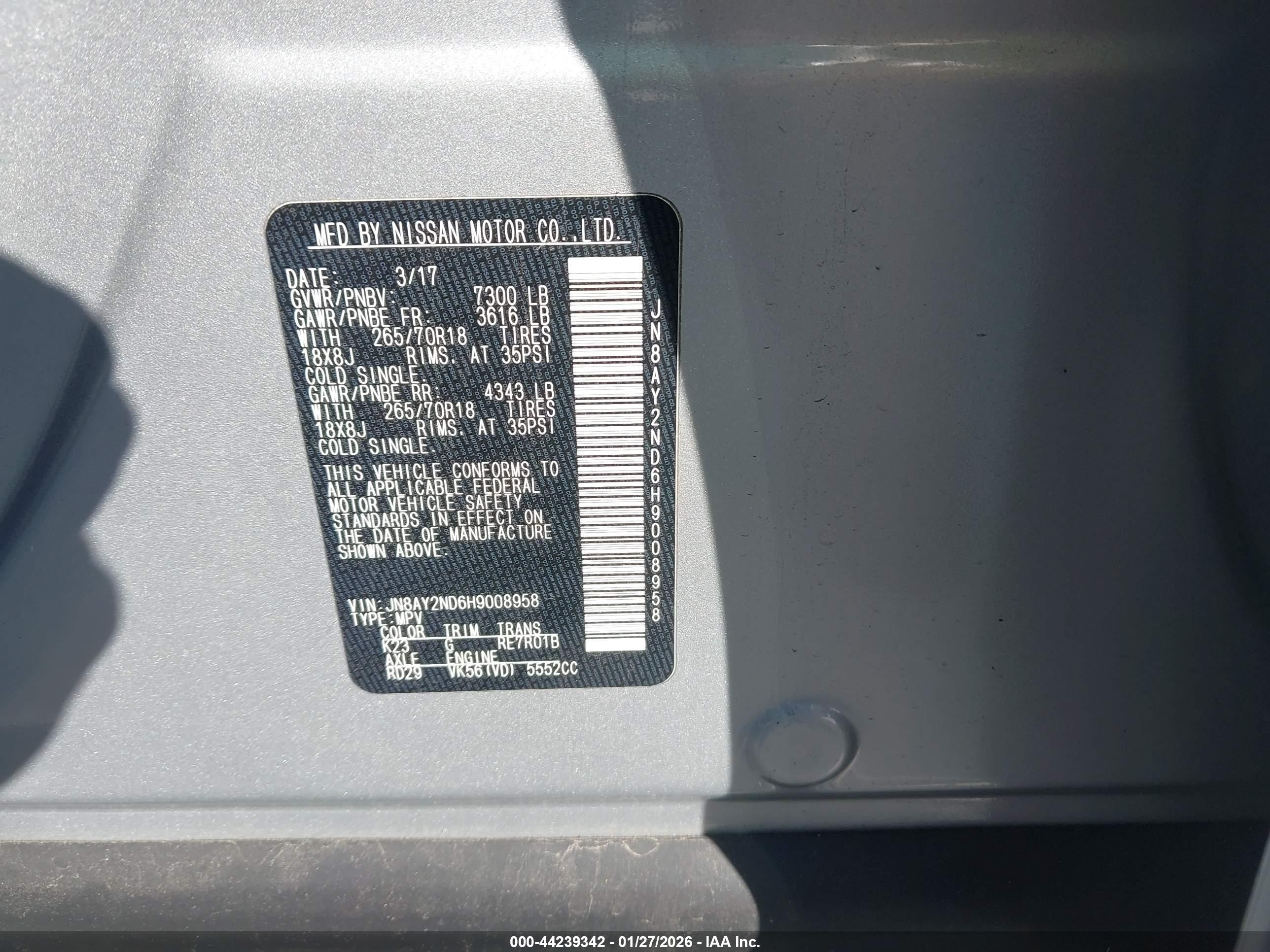 NISSAN ARMADA image 9