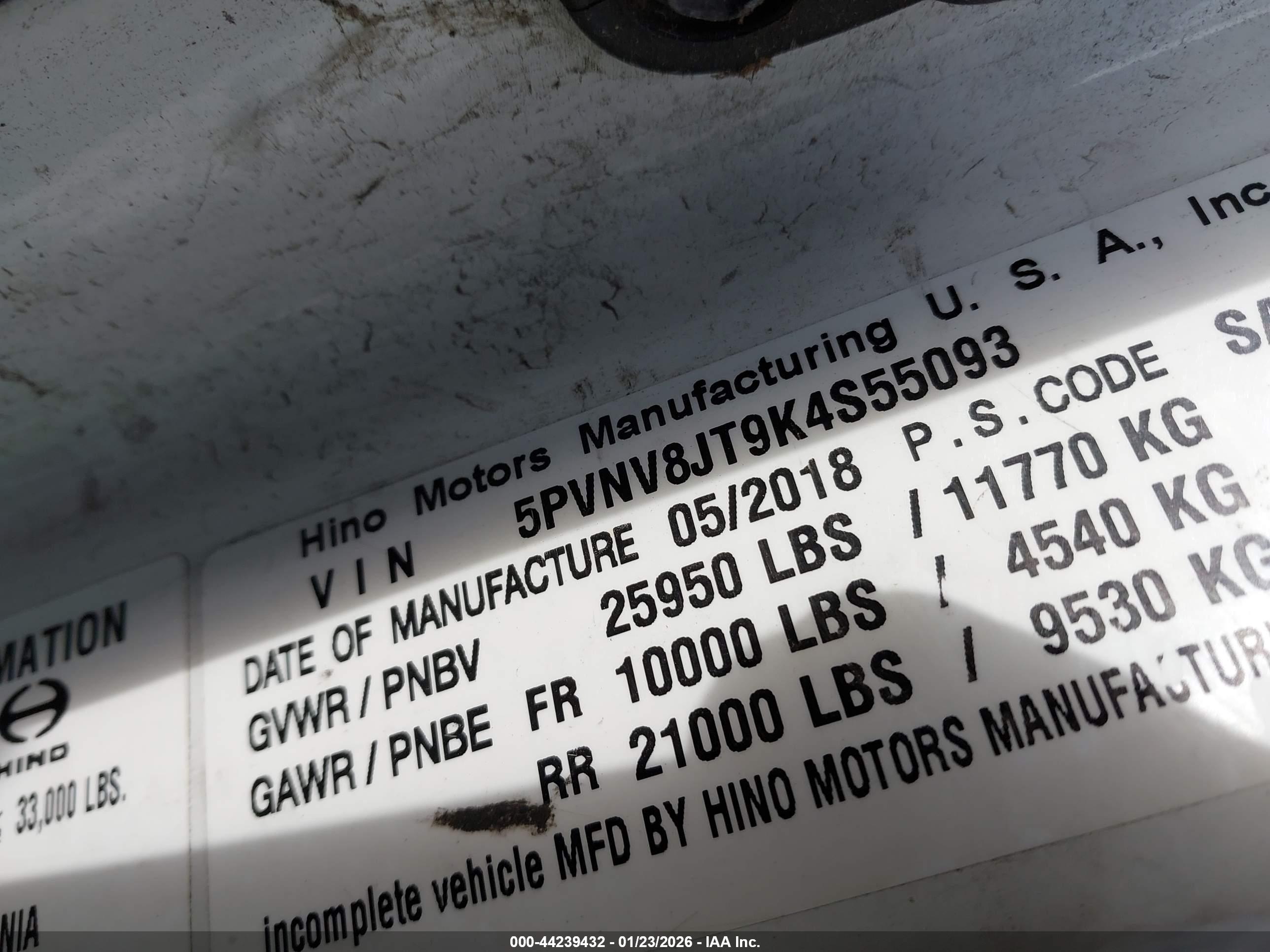 HINO 268/338 image 9
