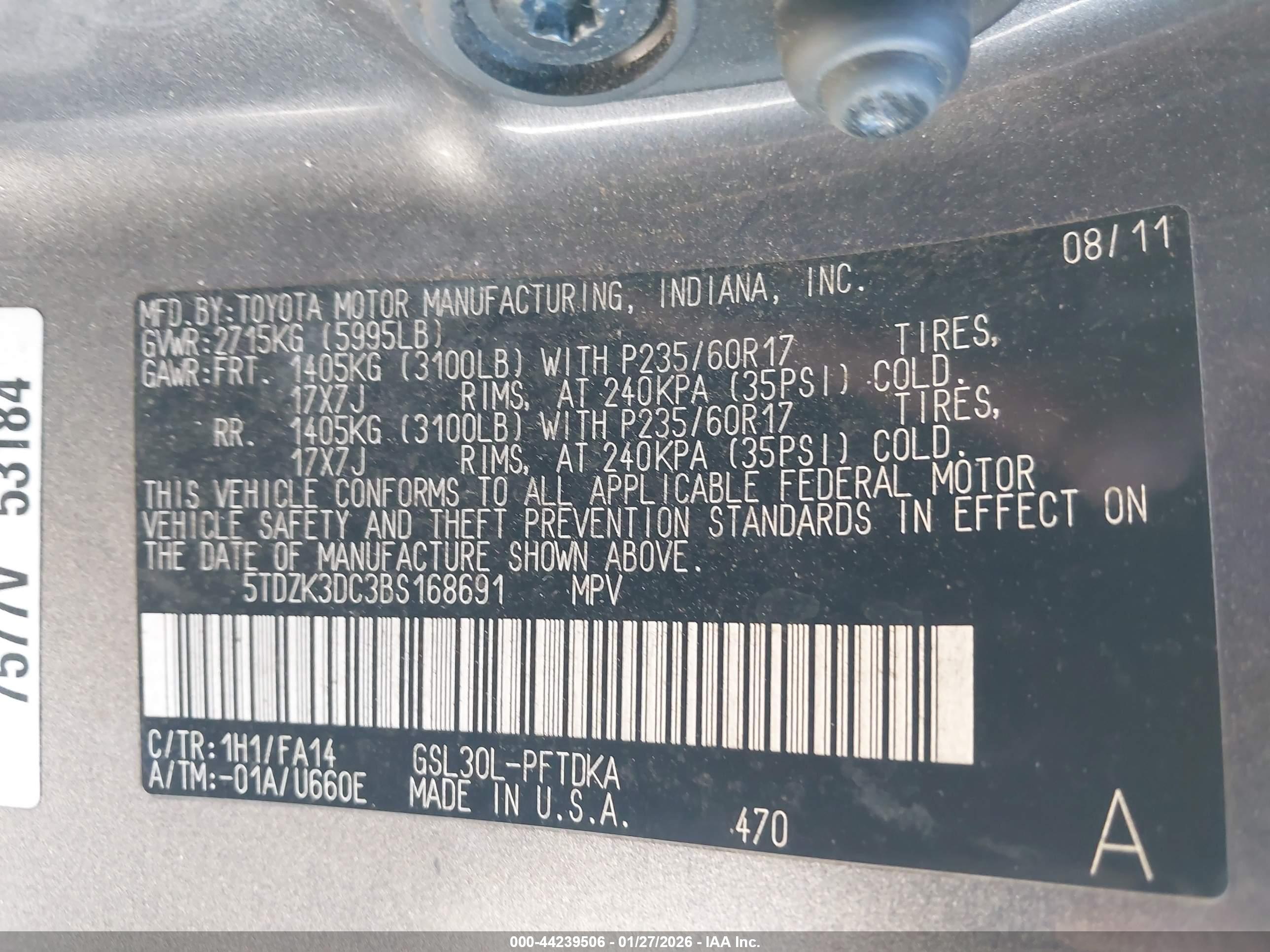 TOYOTA SIENNA image 9