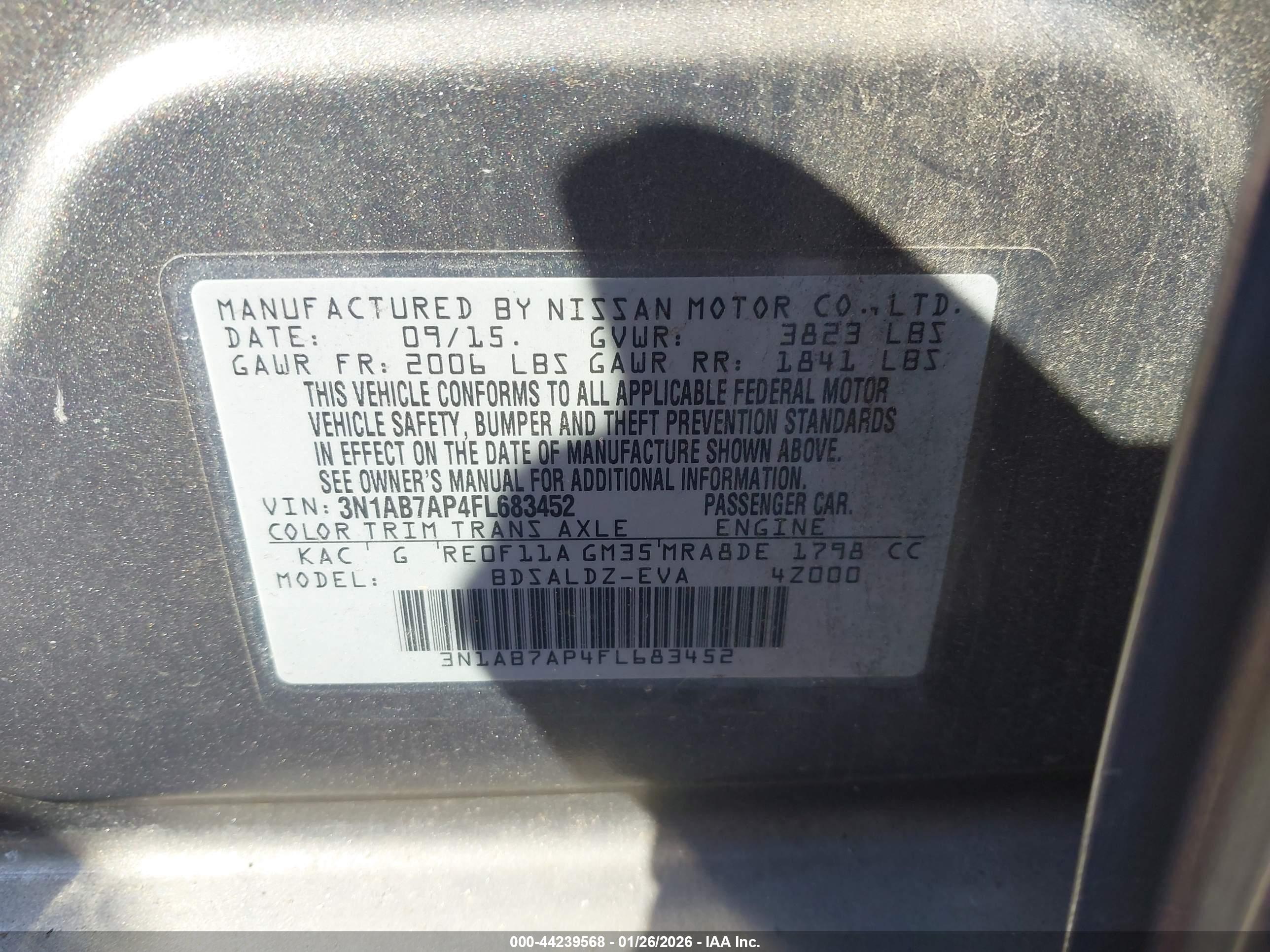 NISSAN SENTRA image 9