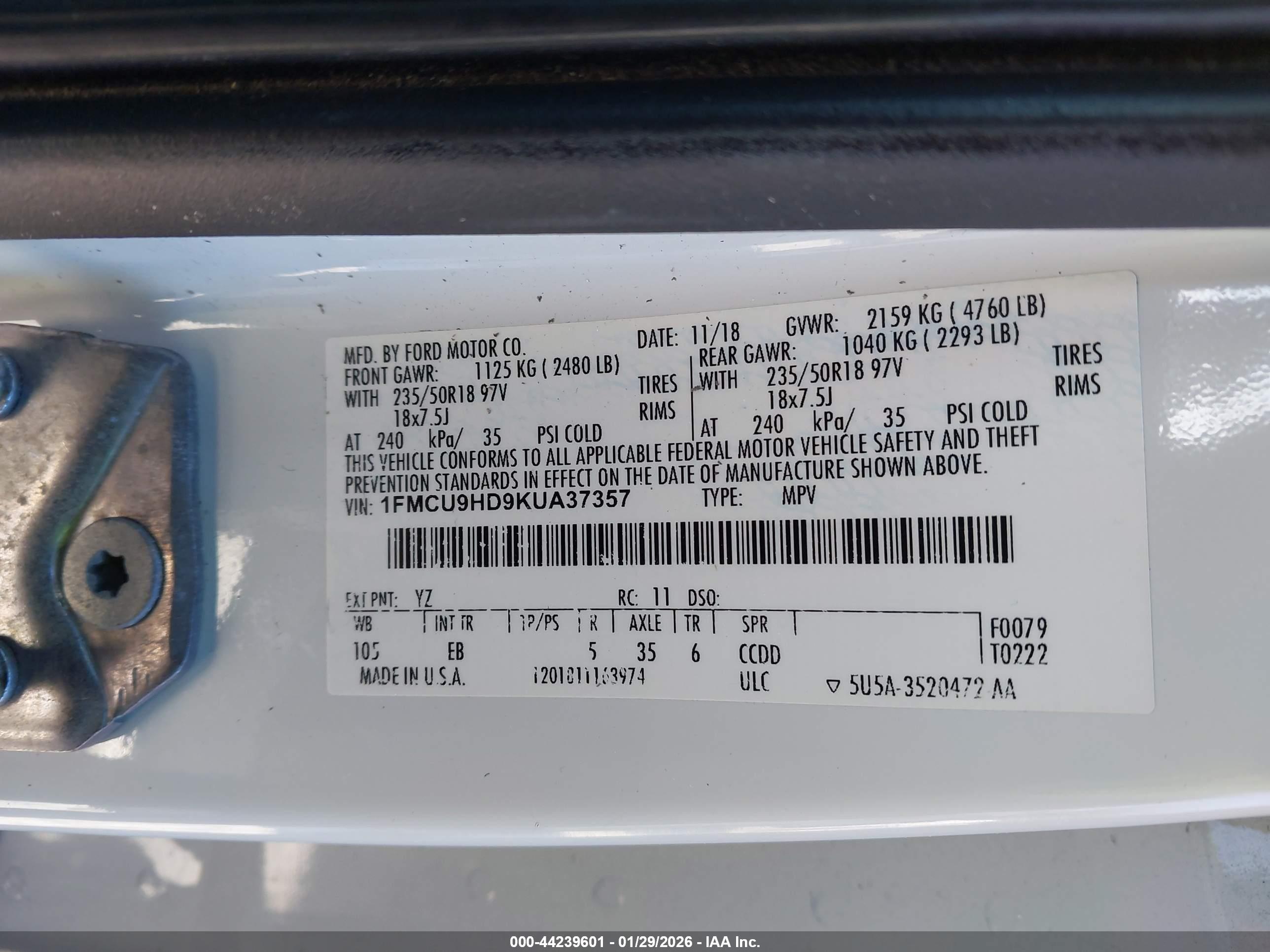 FORD ESCAPE image 9