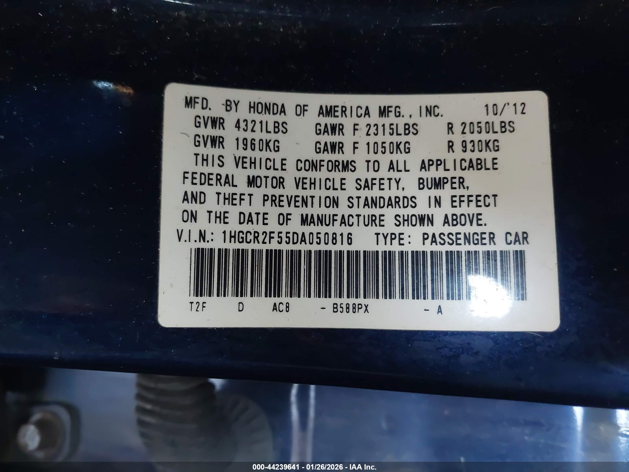 HONDA ACCORD image 9