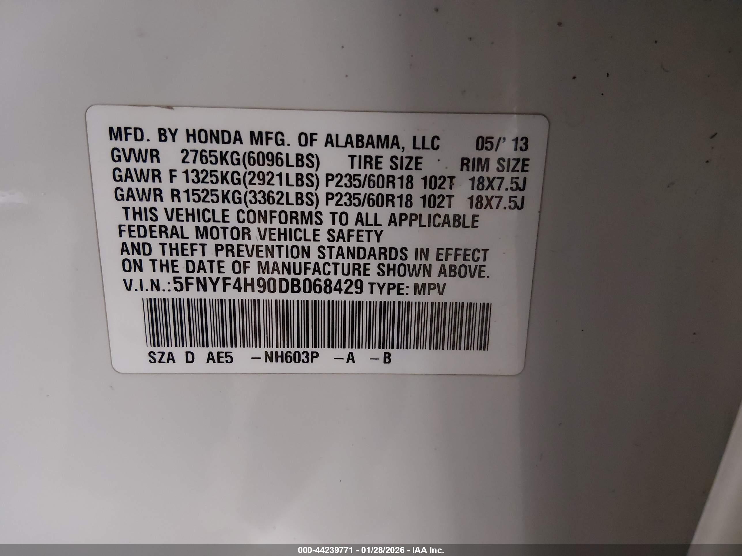 HONDA PILOT image 9