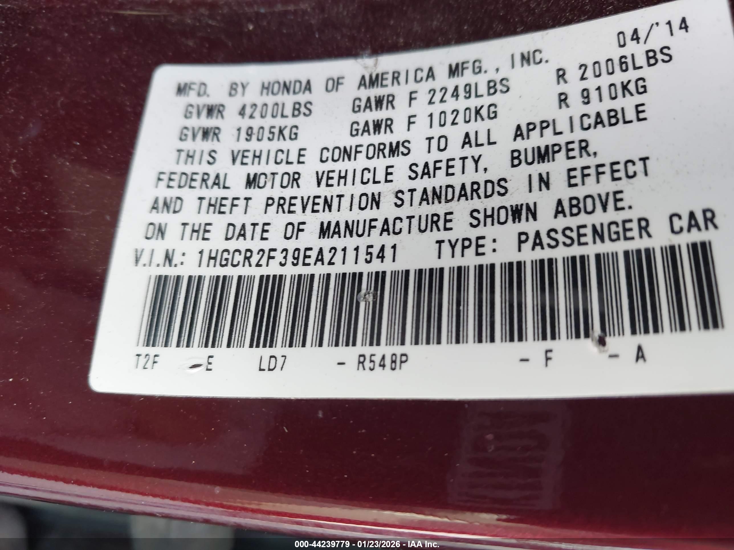 HONDA ACCORD image 9