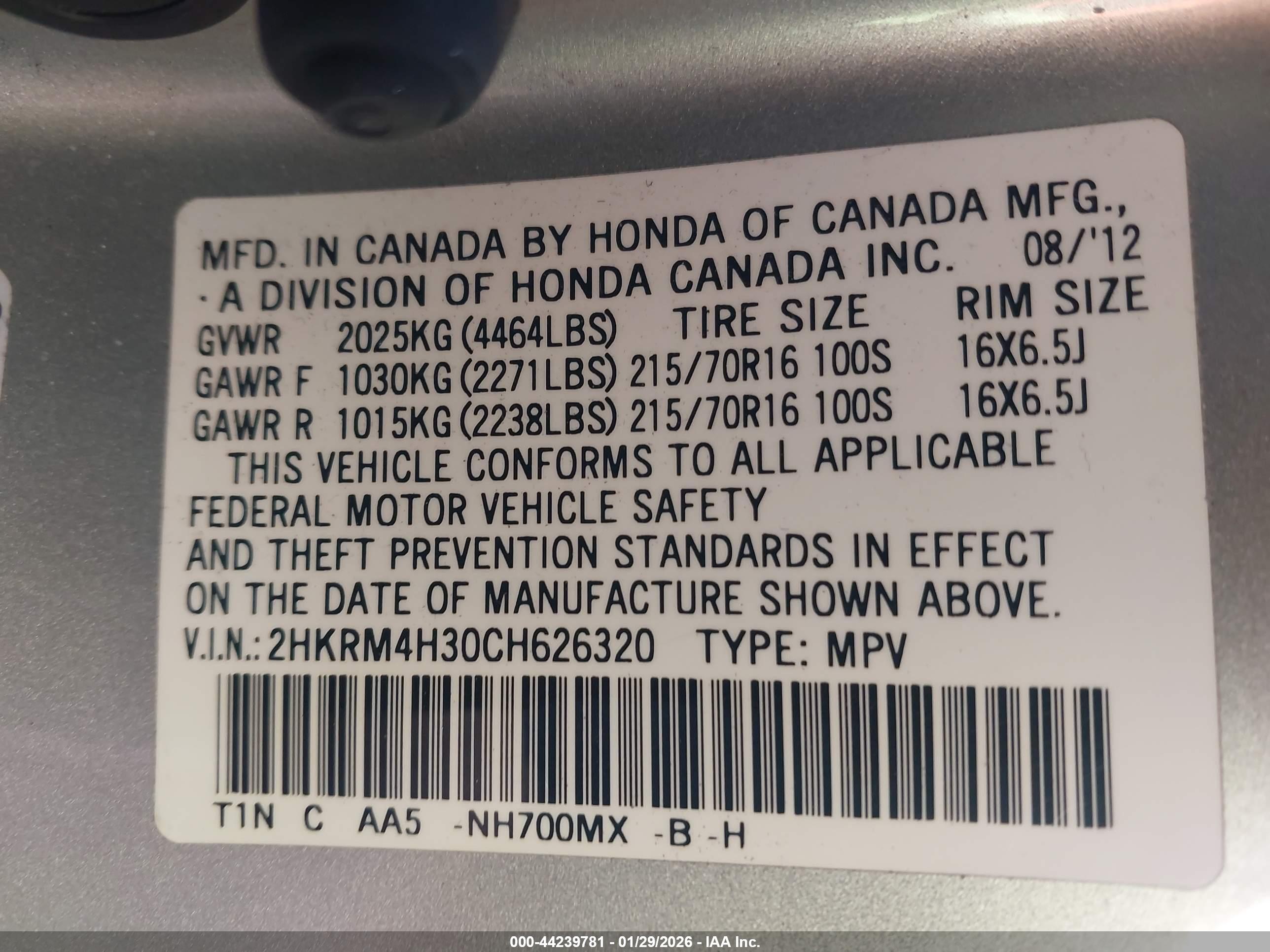HONDA CR-V image 9