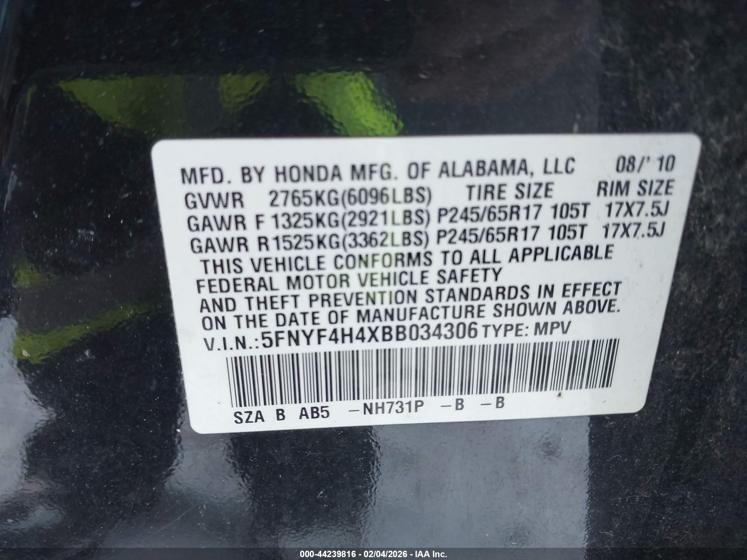 HONDA PILOT image 9