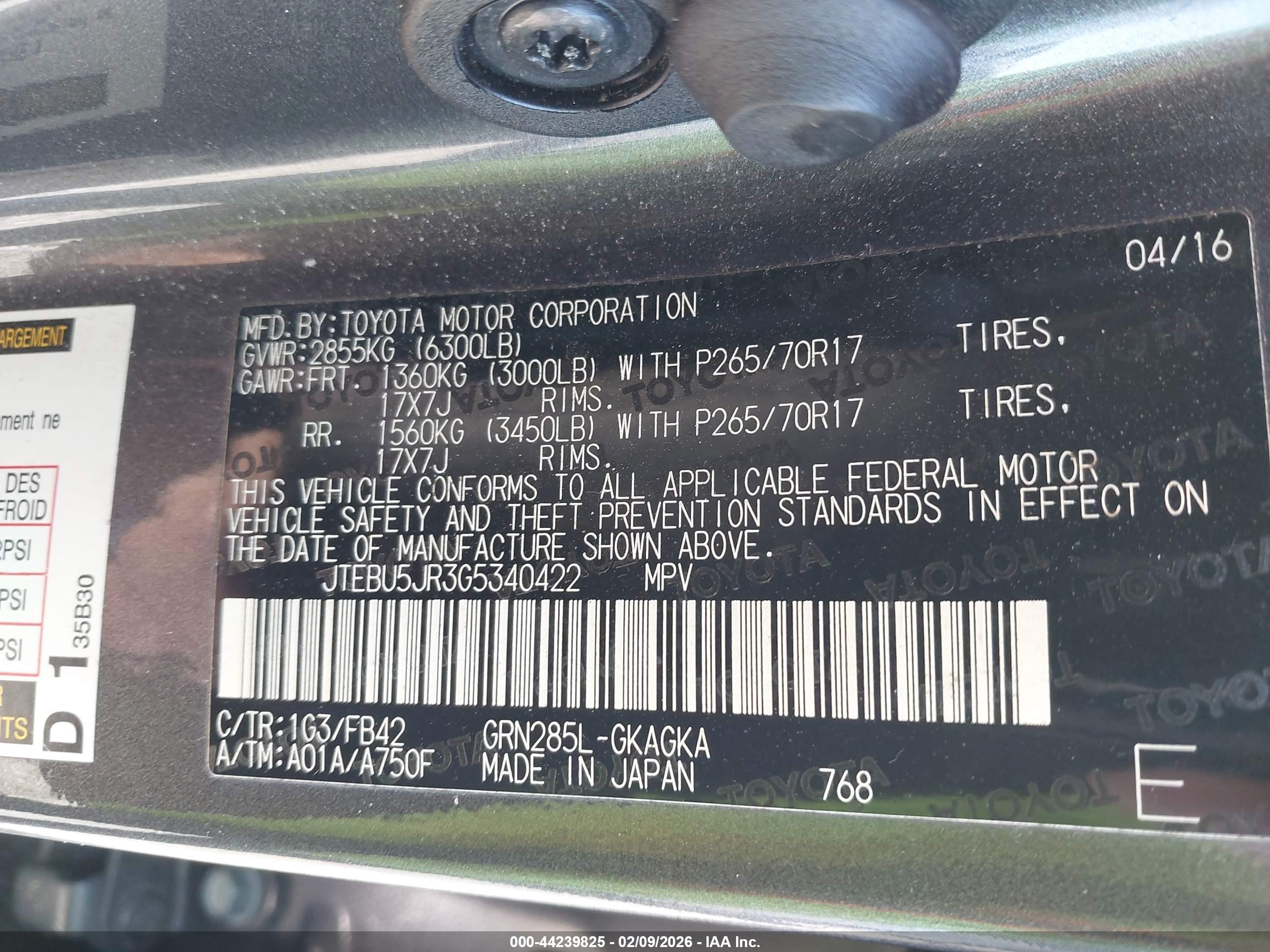 TOYOTA 4RUNNER image 9