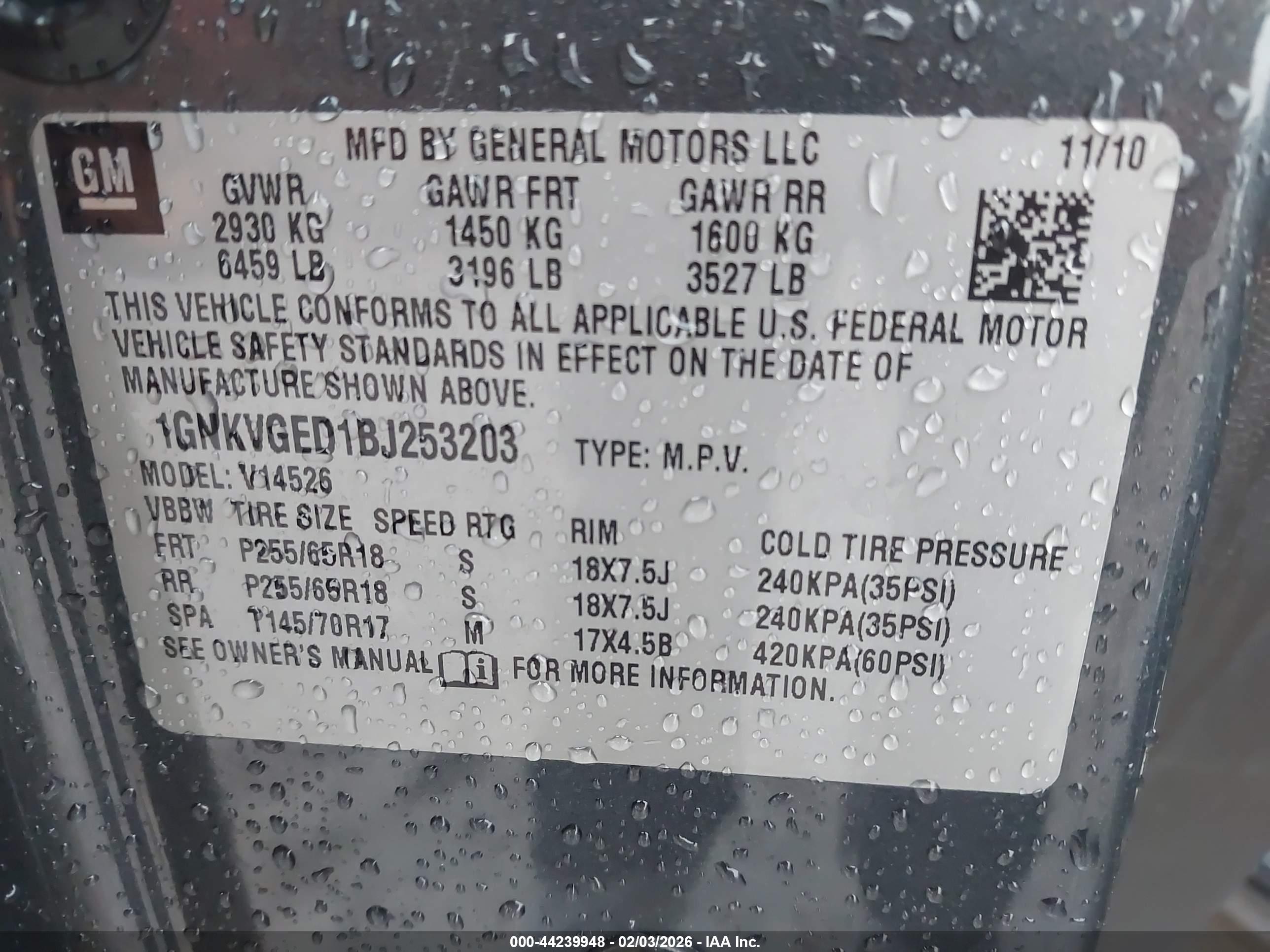 CHEVROLET TRAVERSE image 9