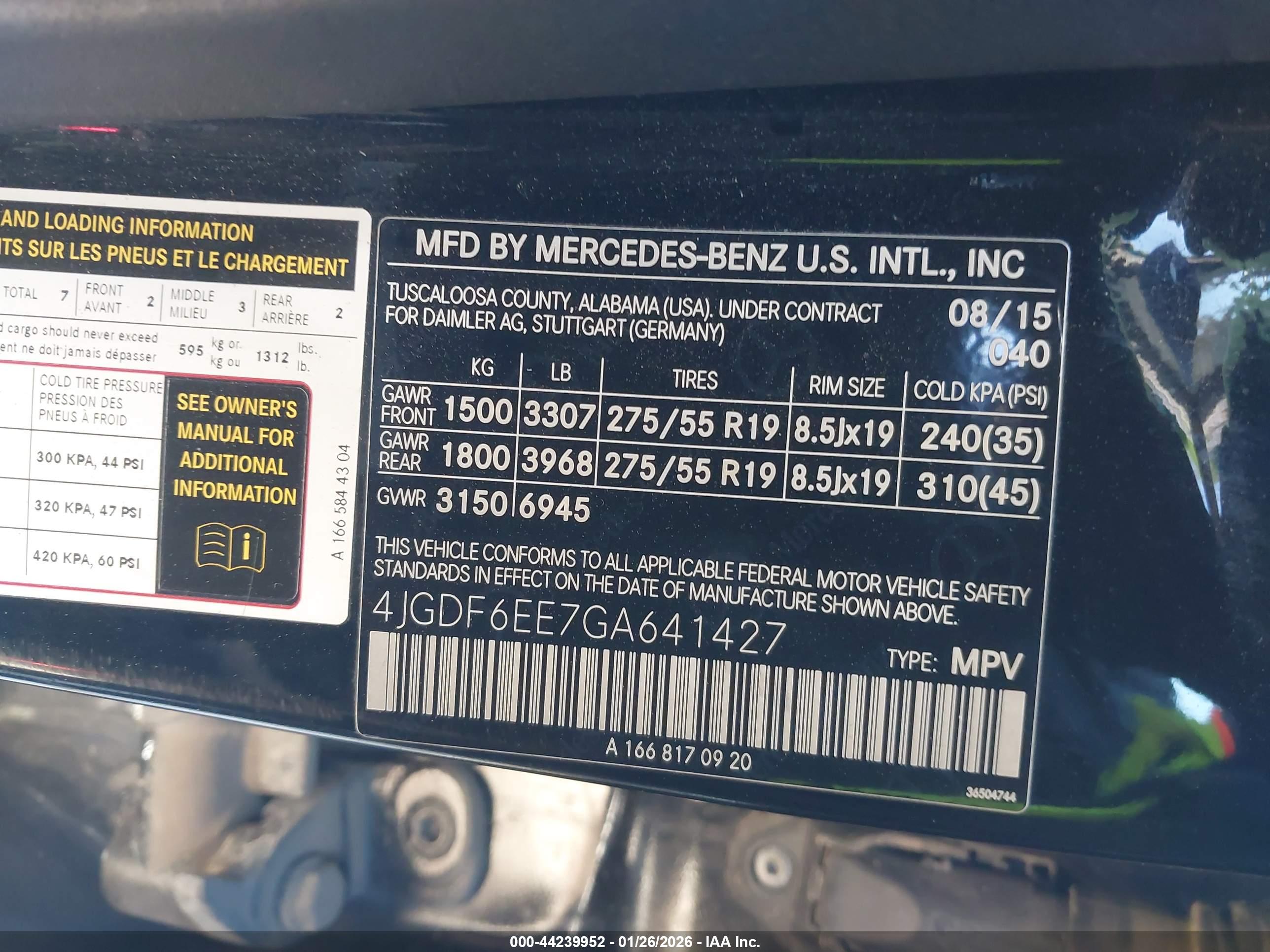 MERCEDES-BENZ GL image 9