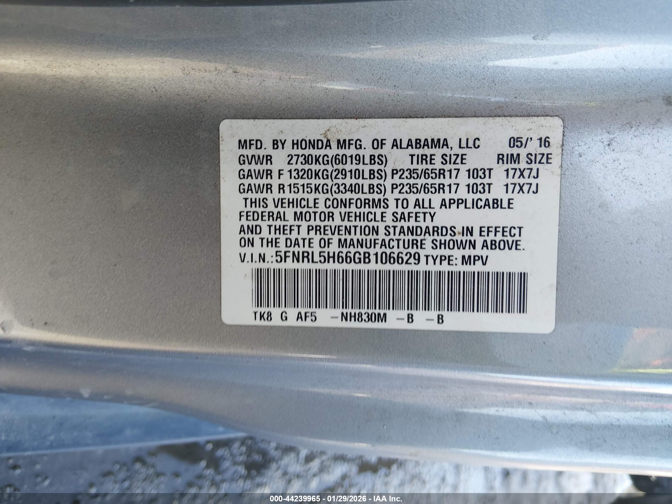 HONDA ODYSSEY image 9