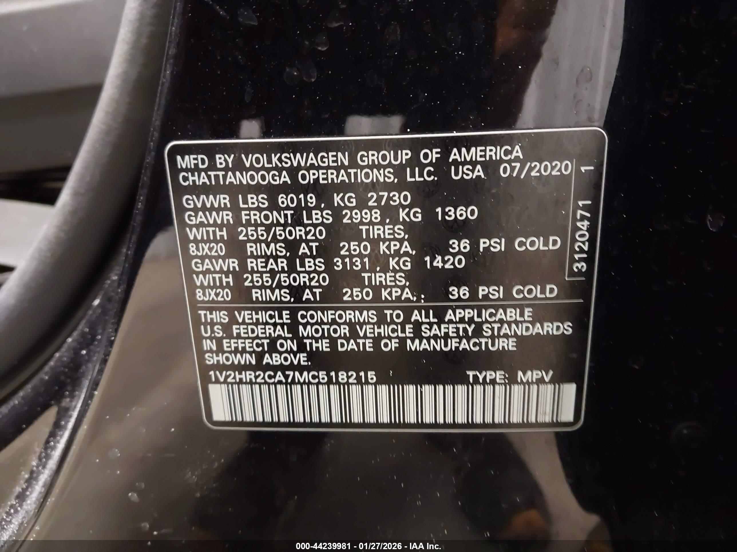 VOLKSWAGEN ATLAS image 9