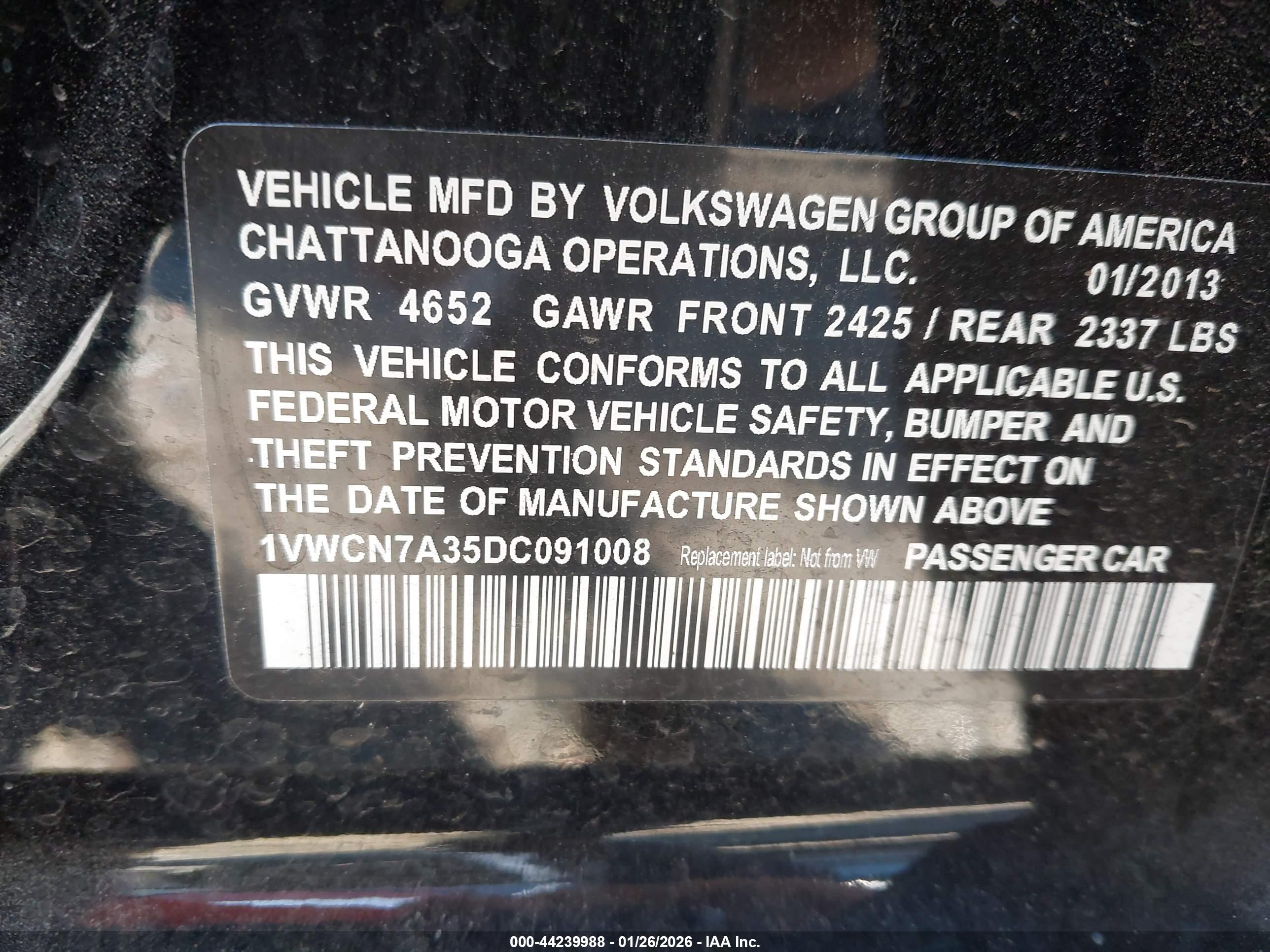 VOLKSWAGEN PASSAT image 9