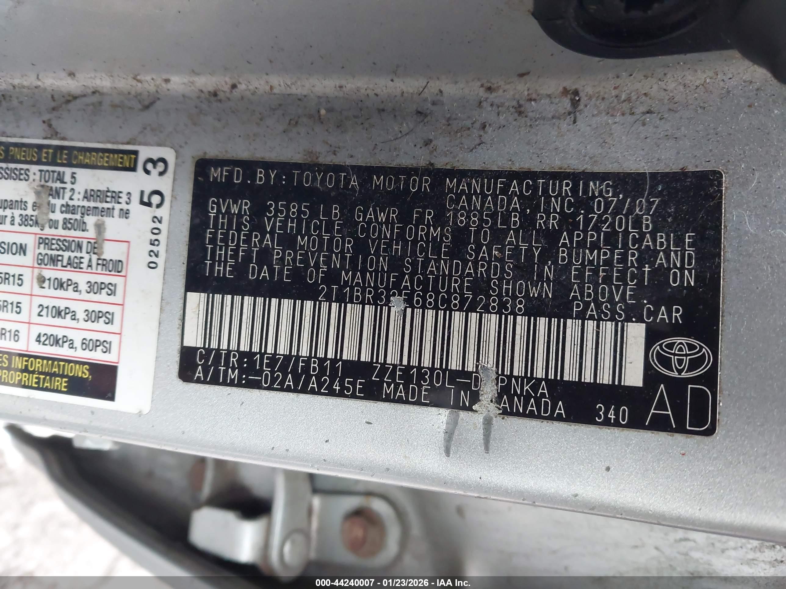 TOYOTA COROLLA image 9