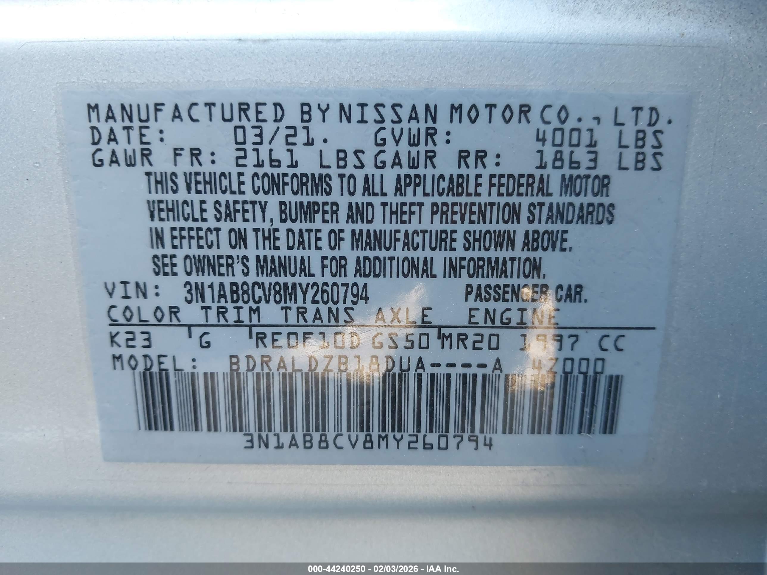NISSAN SENTRA image 9