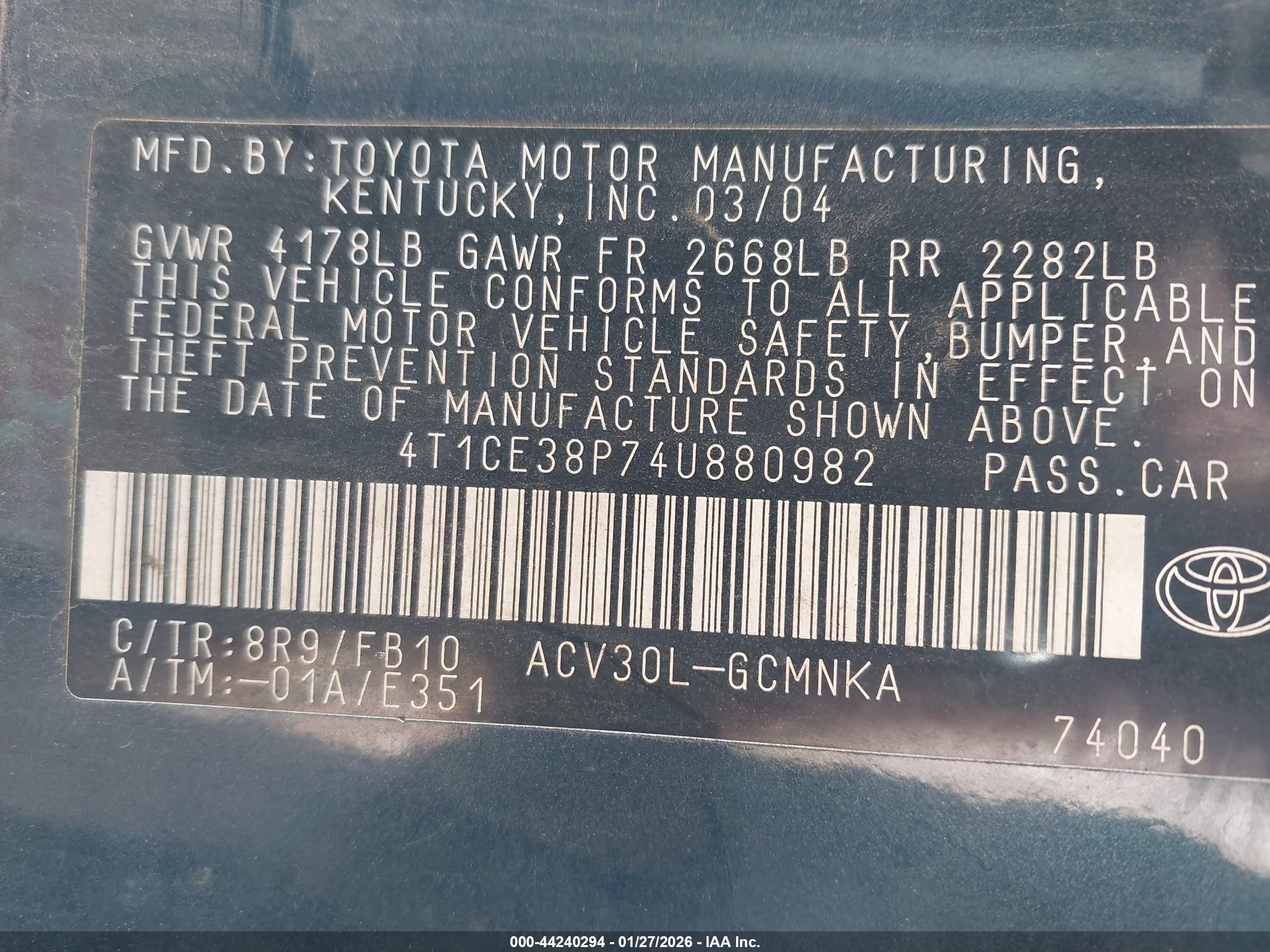 TOYOTA CAMRY image 9