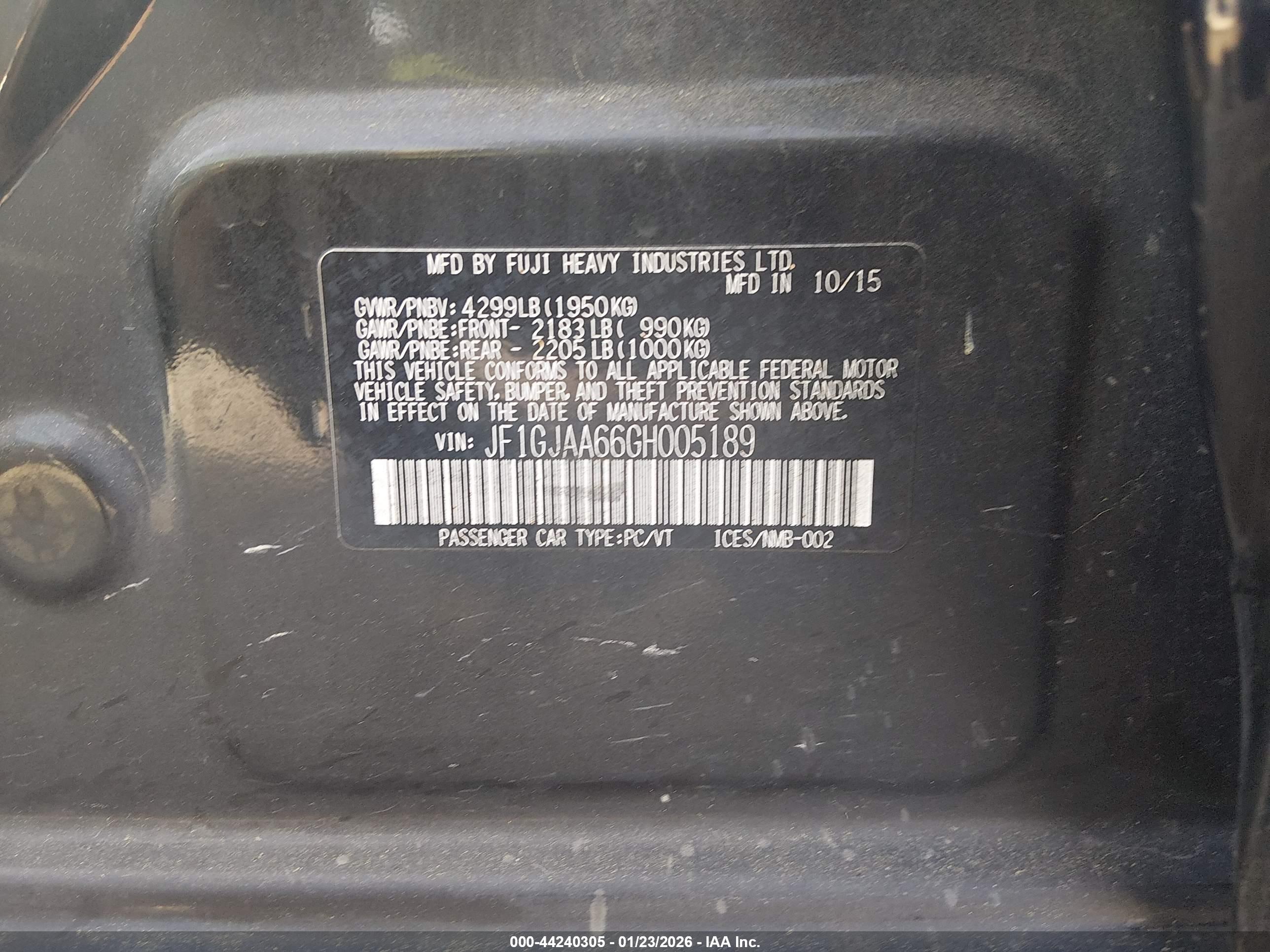 SUBARU IMPREZA image 9