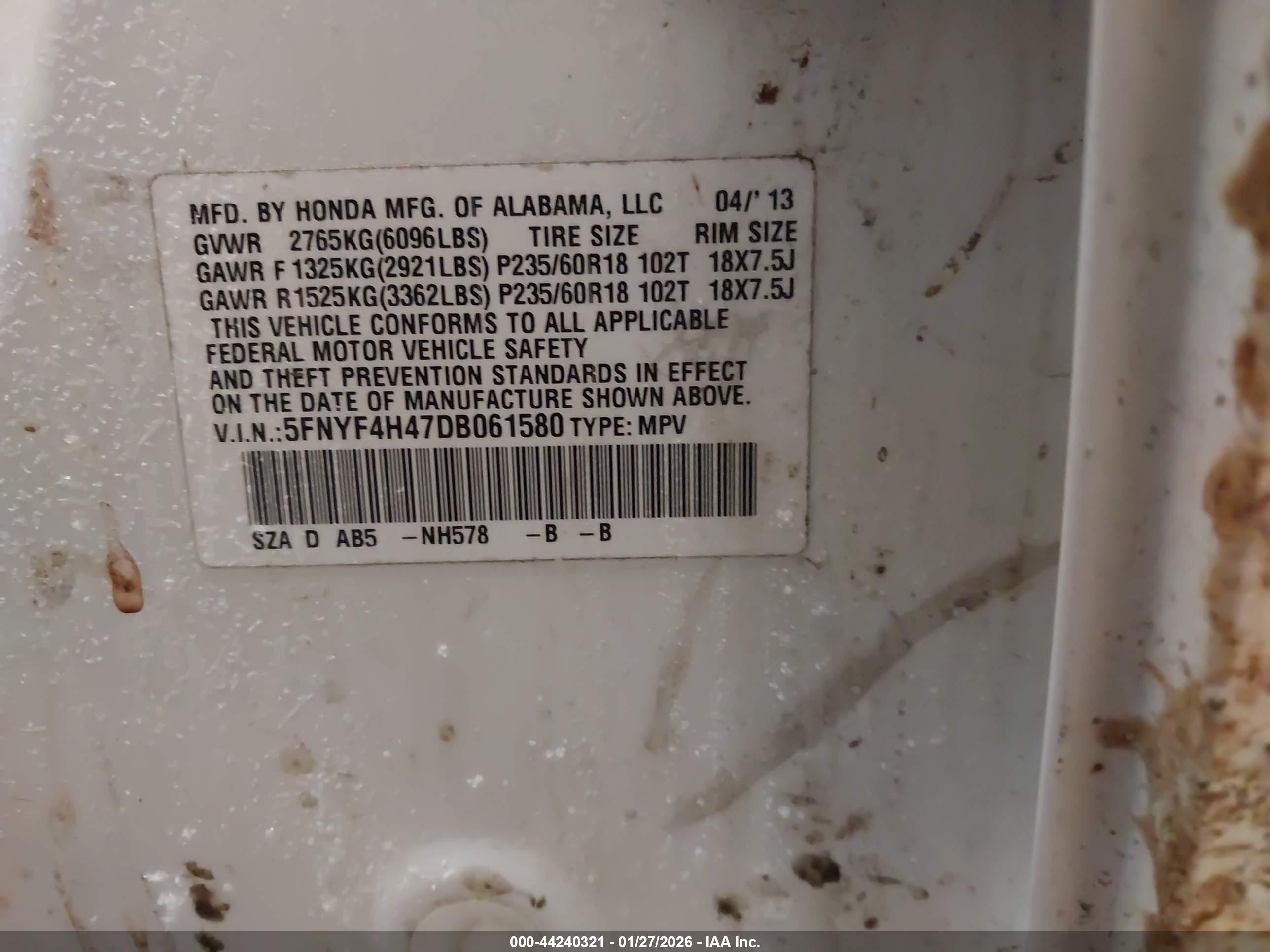 HONDA PILOT image 9