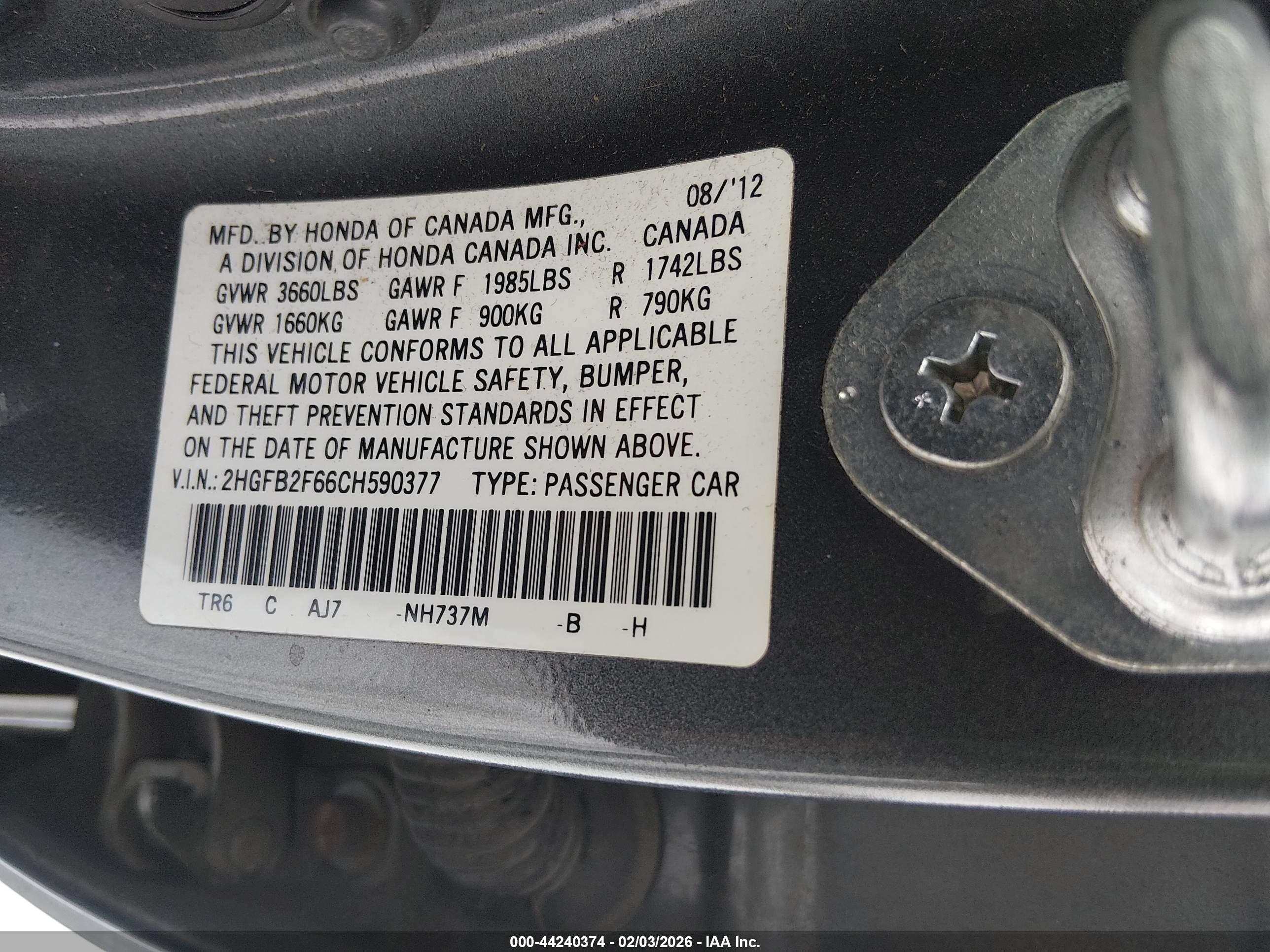 HONDA CIVIC image 9