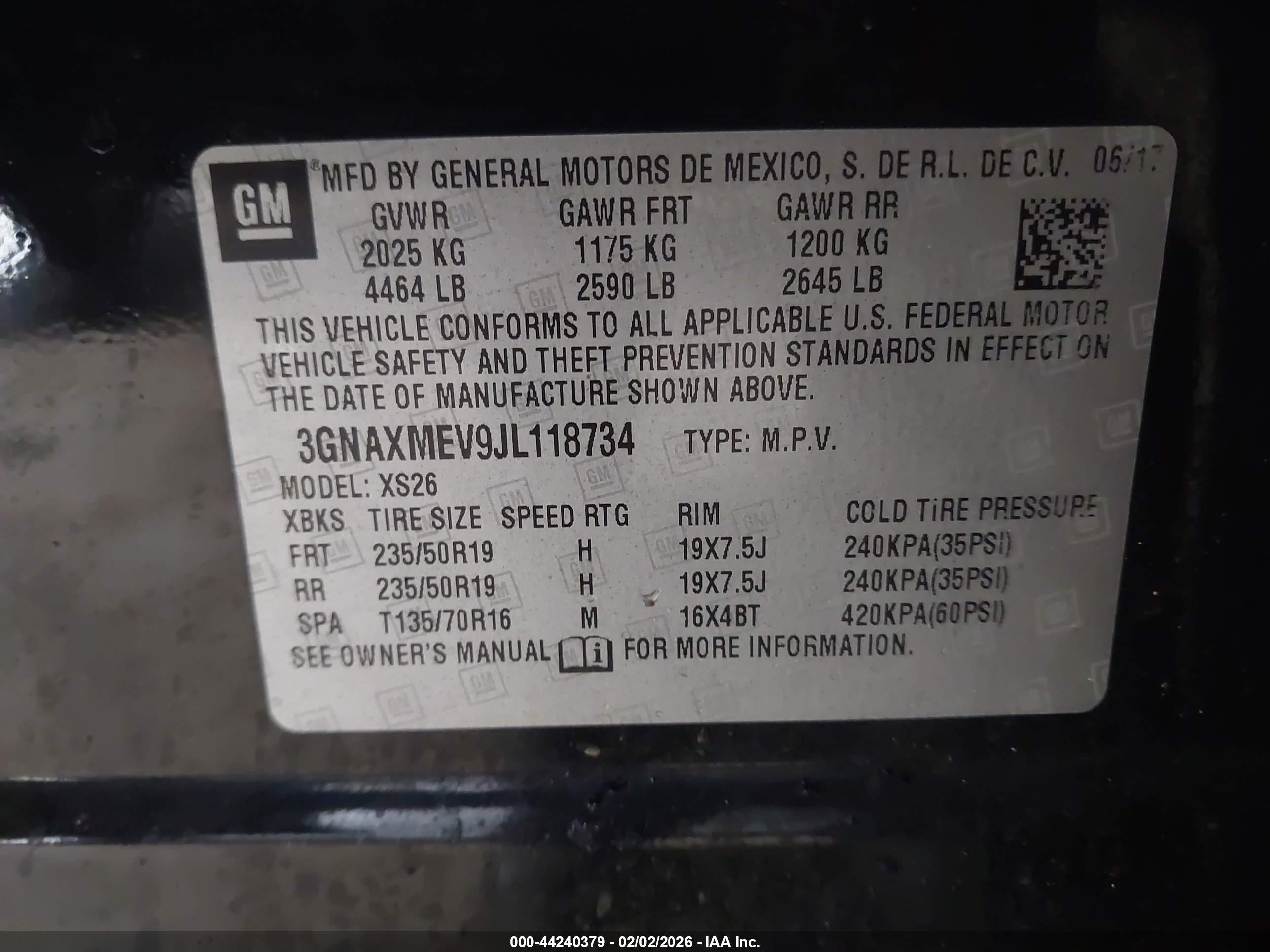 CHEVROLET EQUINOX image 9