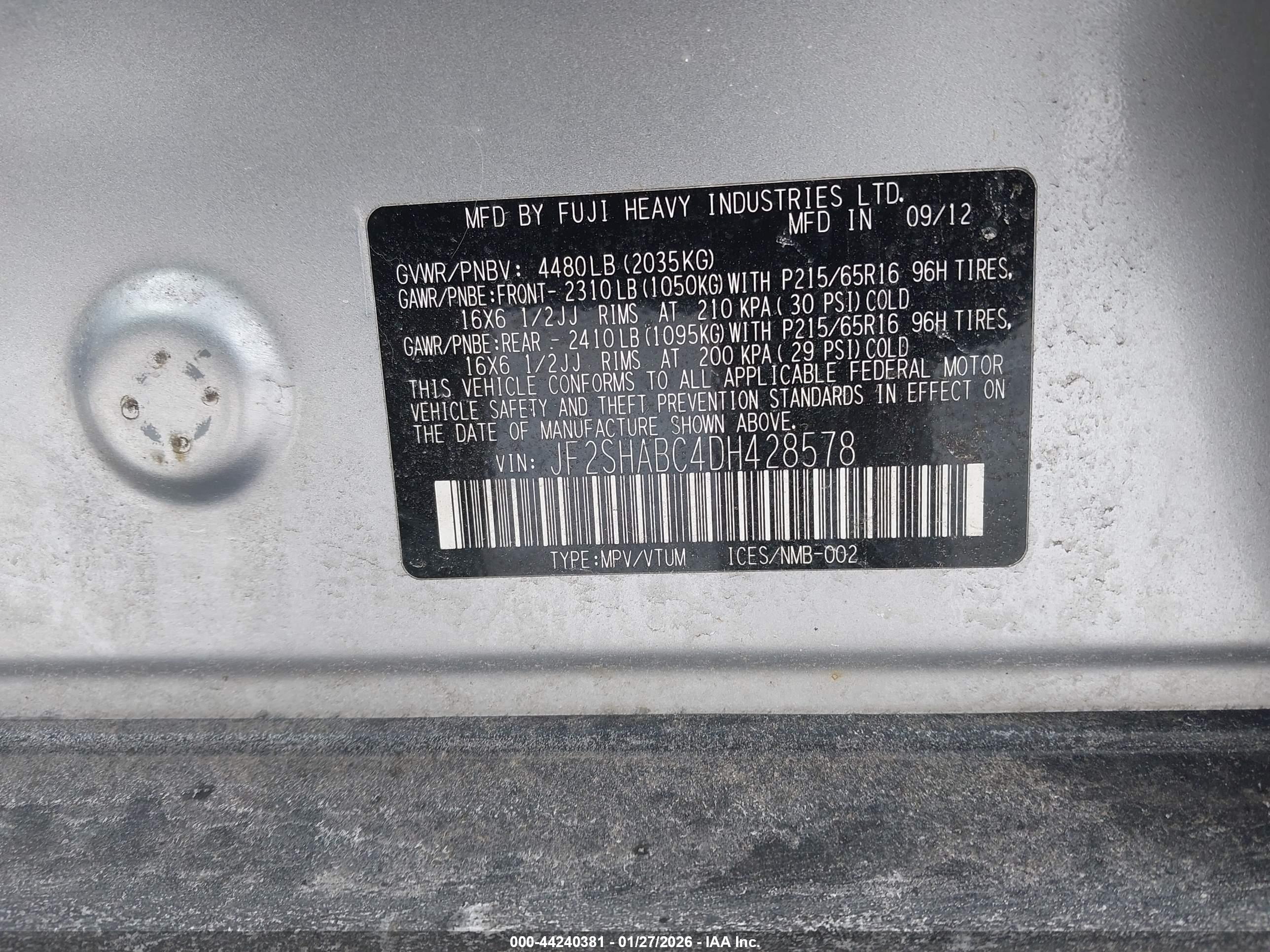 SUBARU FORESTER image 9
