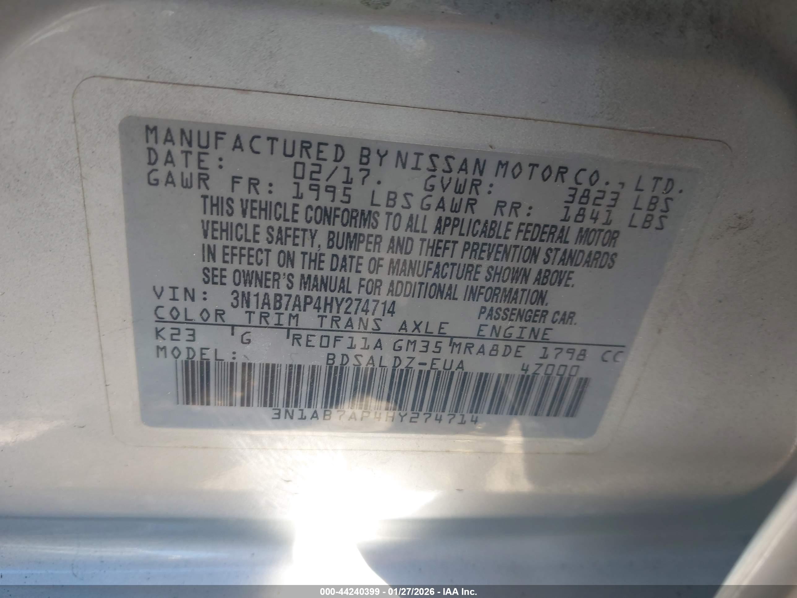 NISSAN SENTRA image 9