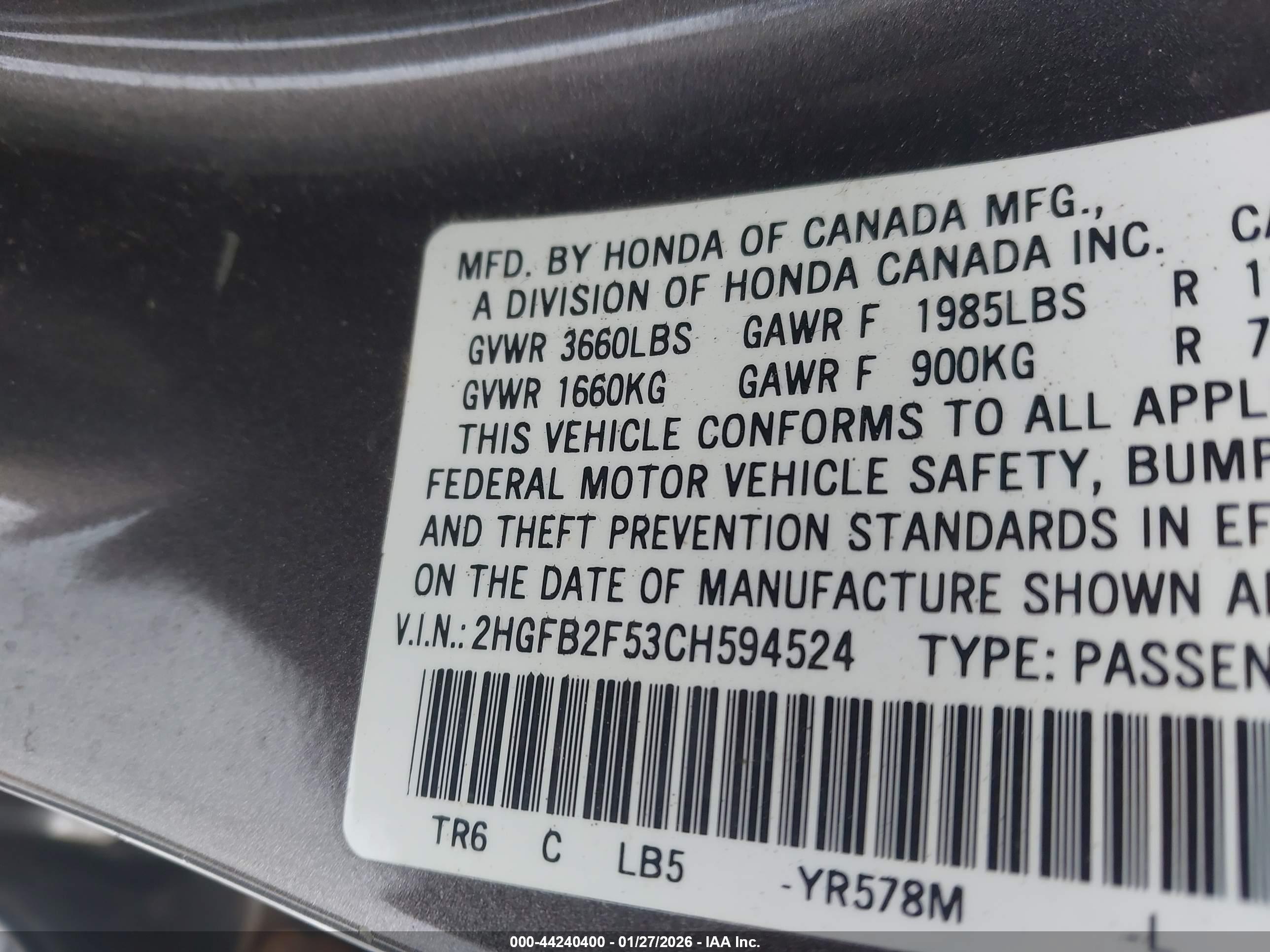 HONDA CIVIC image 9