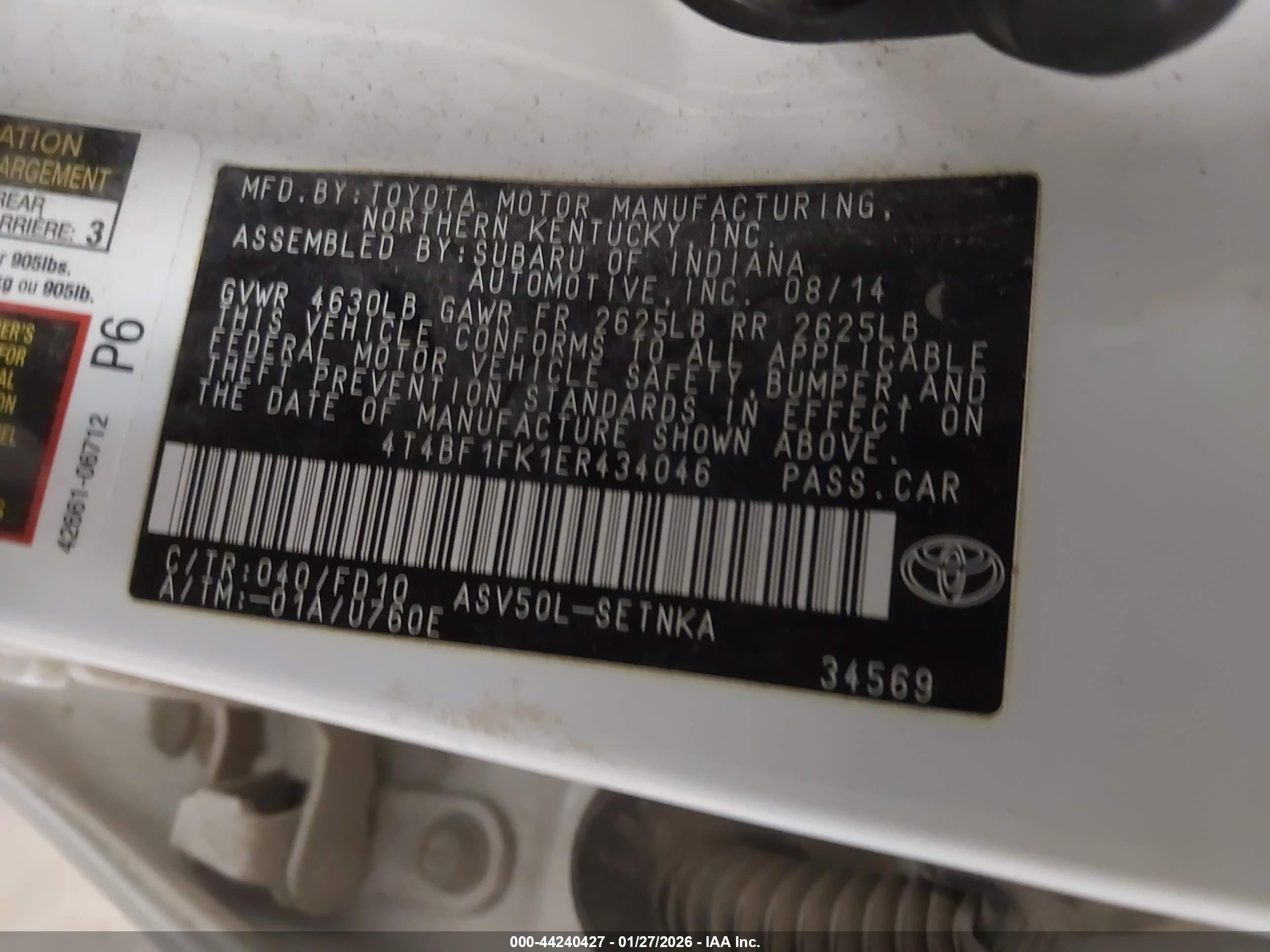 TOYOTA CAMRY image 9