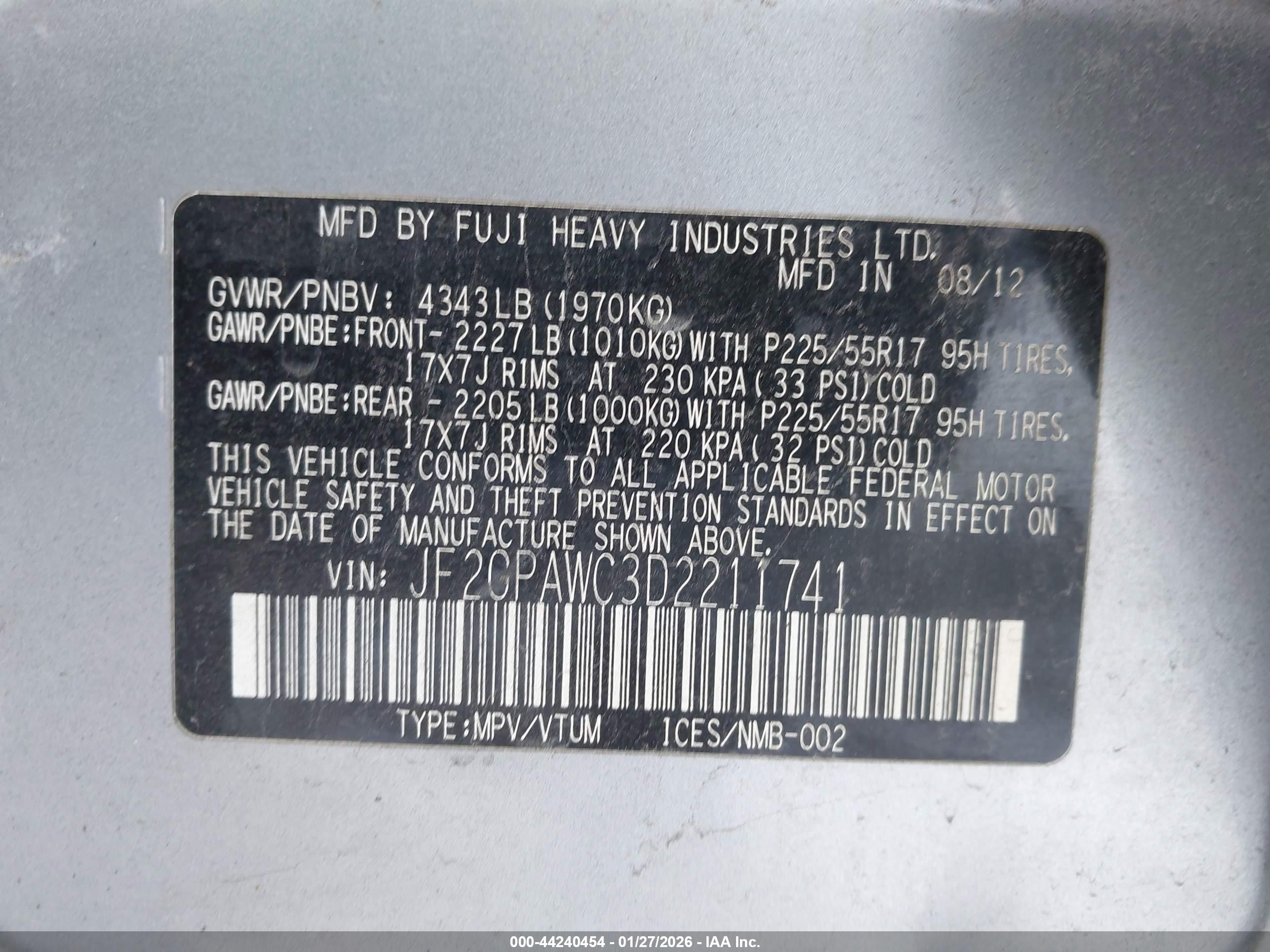 SUBARU XV image 9