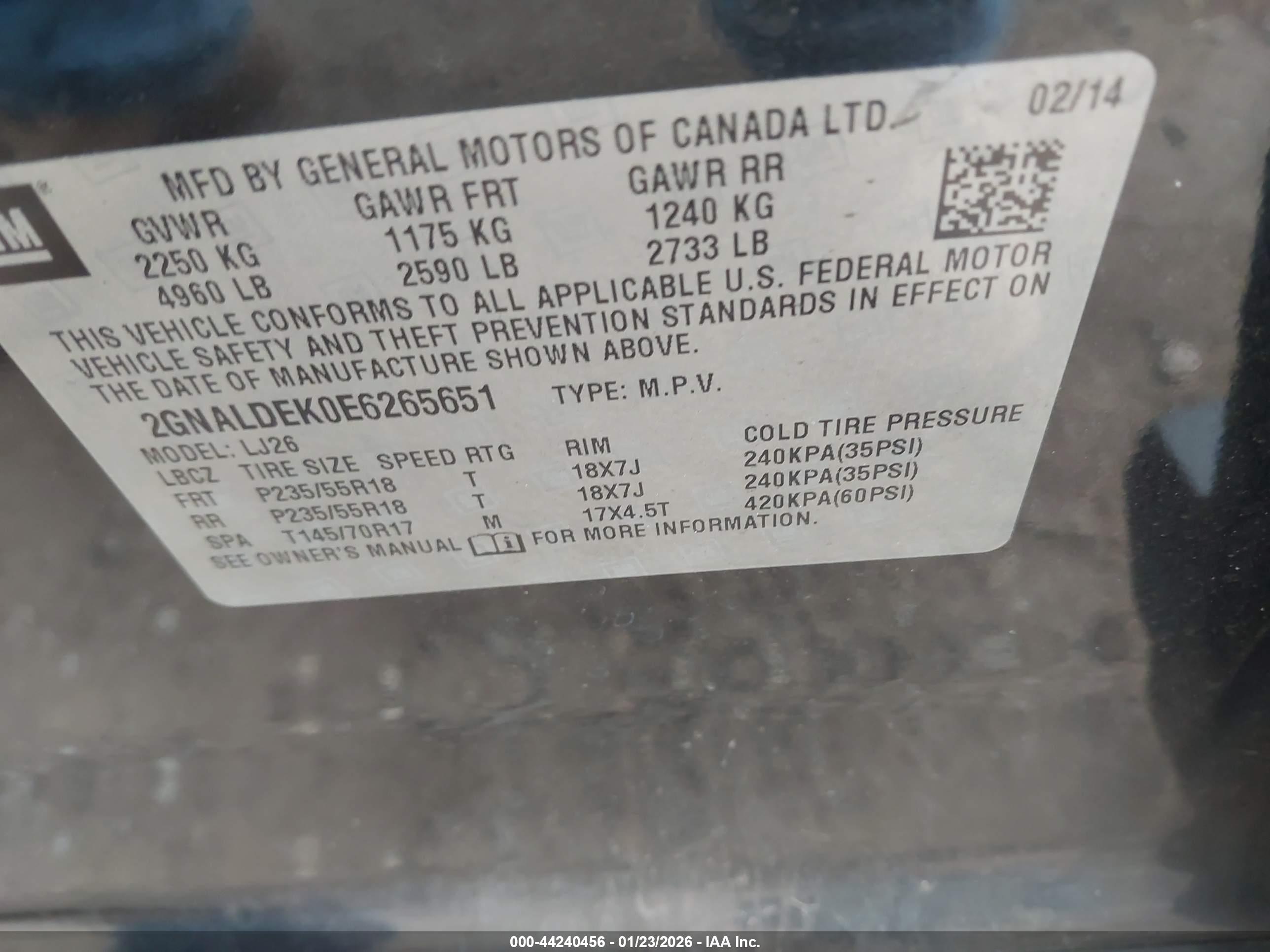 CHEVROLET EQUINOX image 9