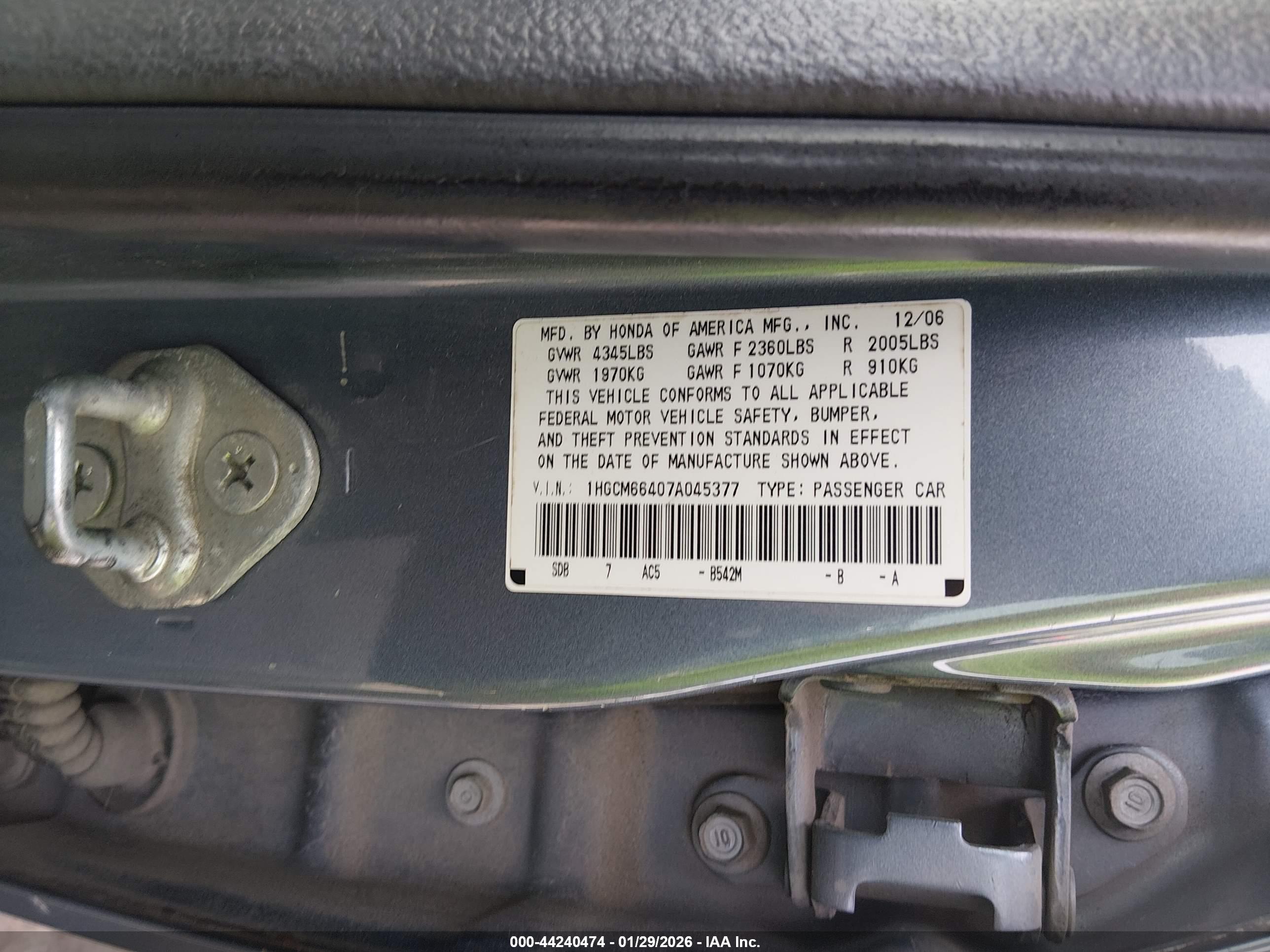 HONDA ACCORD image 9